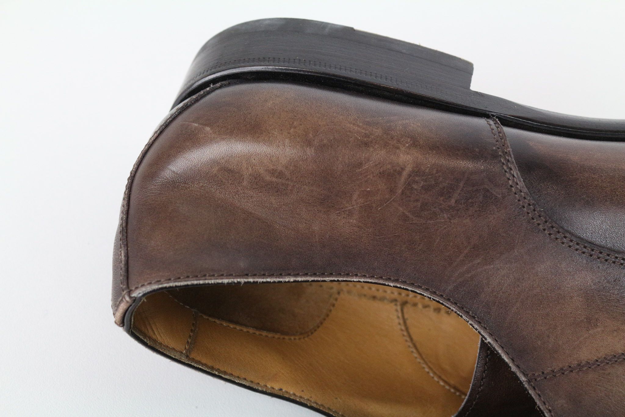 Suitsupply EU43.5 Mid Brown Calf Leather Derby Shoes 73516 Size US 10.5 / EU 43-44 - 16 Thumbnail