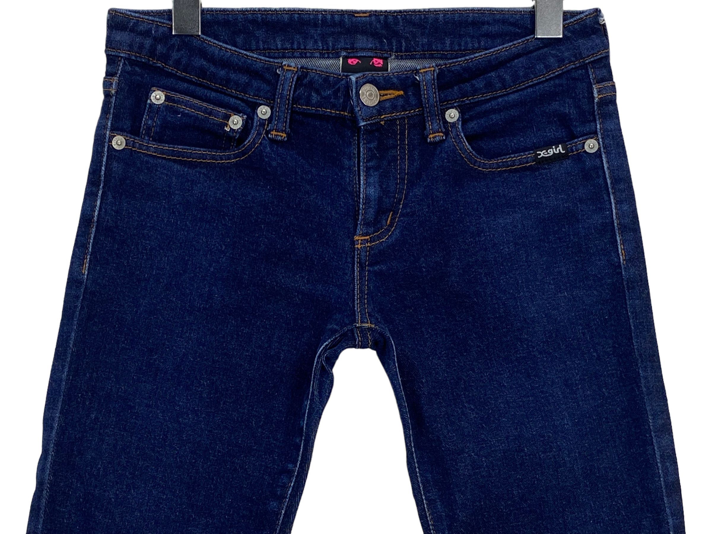 Japanese Brand Japanese X-Girl Skinny Jeans – Stretch Denim Women's Pants Size 28" / US 6 / IT 42 - 3 Thumbnail