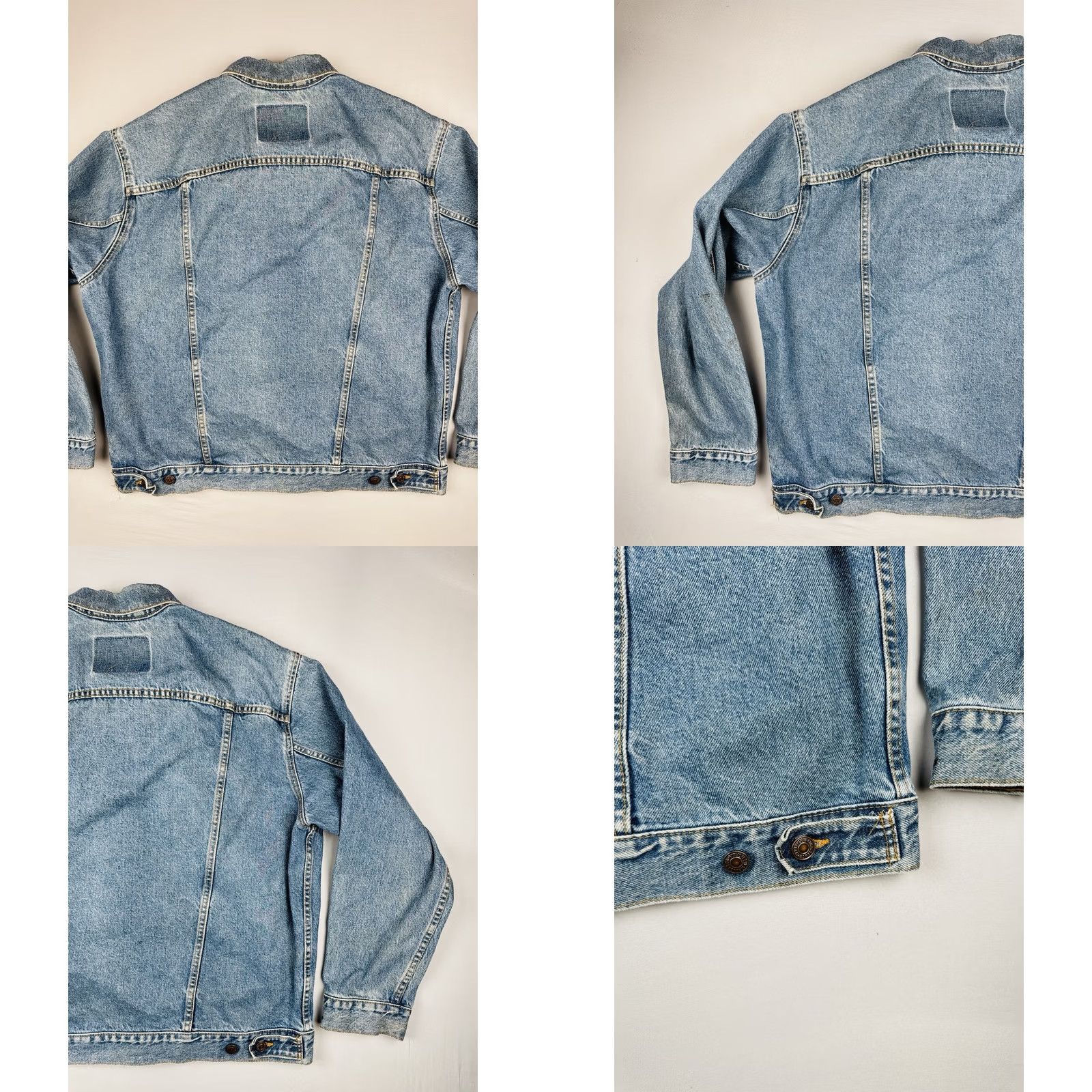 Levi's VINTAGE Levi's Trucker Jacket Adult Large Blue 90s USA Made Red Tab Denim Mens Size US L / EU 52-54 / 3 - 8 Thumbnail