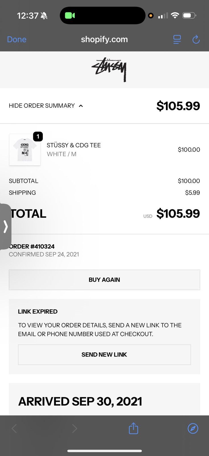 Other Stussy & CDG white t shirt Size US M / EU 48-50 / 2 - 3 Thumbnail