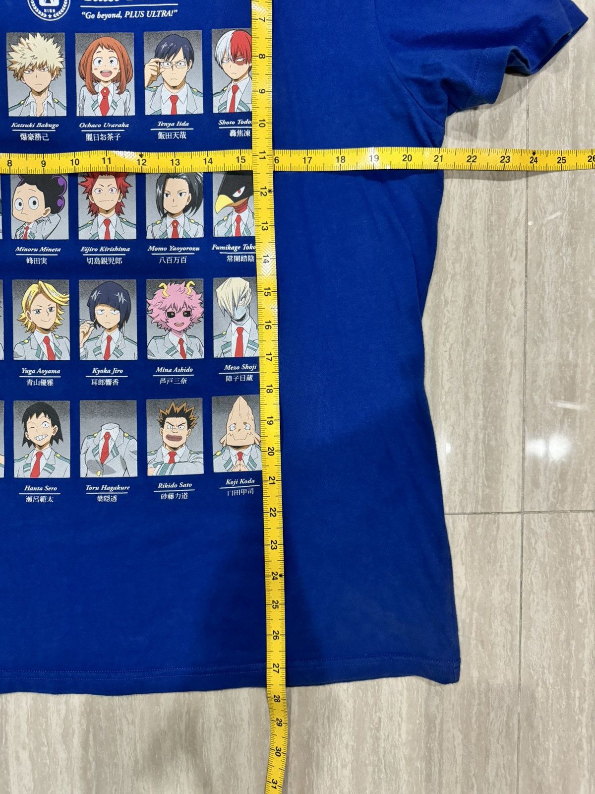 Anime My Hero Academia Class 1-A Blue Shirt L size Size US L / EU 52-54 / 3 - 4 Thumbnail