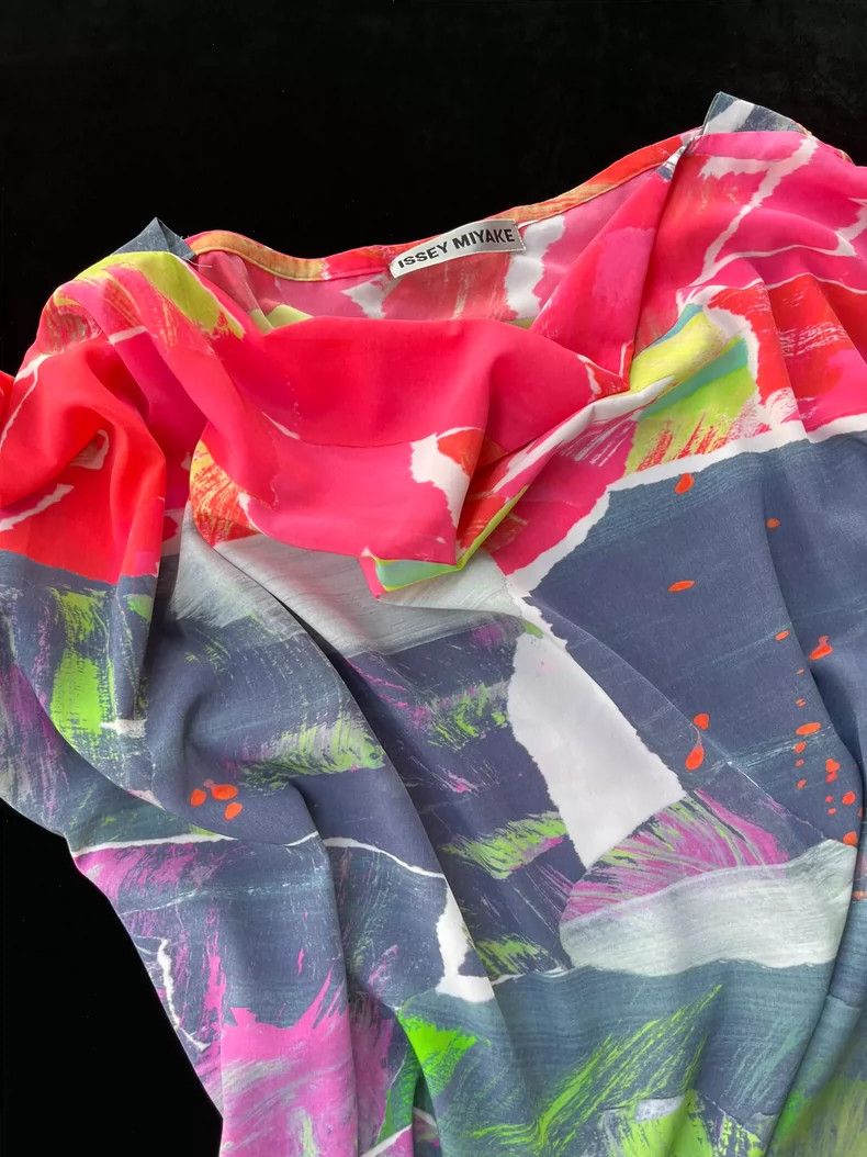Issey Miyake issey miyake size:2 Printed dress 2506-Nextarrow Size XXS / US 00 / IT 34 - 5 Thumbnail