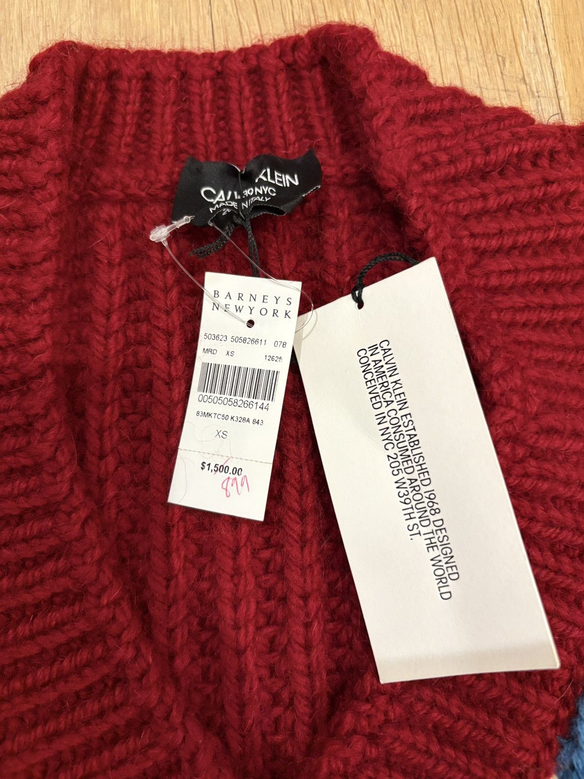 Calvin Klein 205W39NYC Calvin Klein 205W39NYC by Raf Simons V-Neck Sweater Size US M / EU 48-50 / 2 - 2 Thumbnail