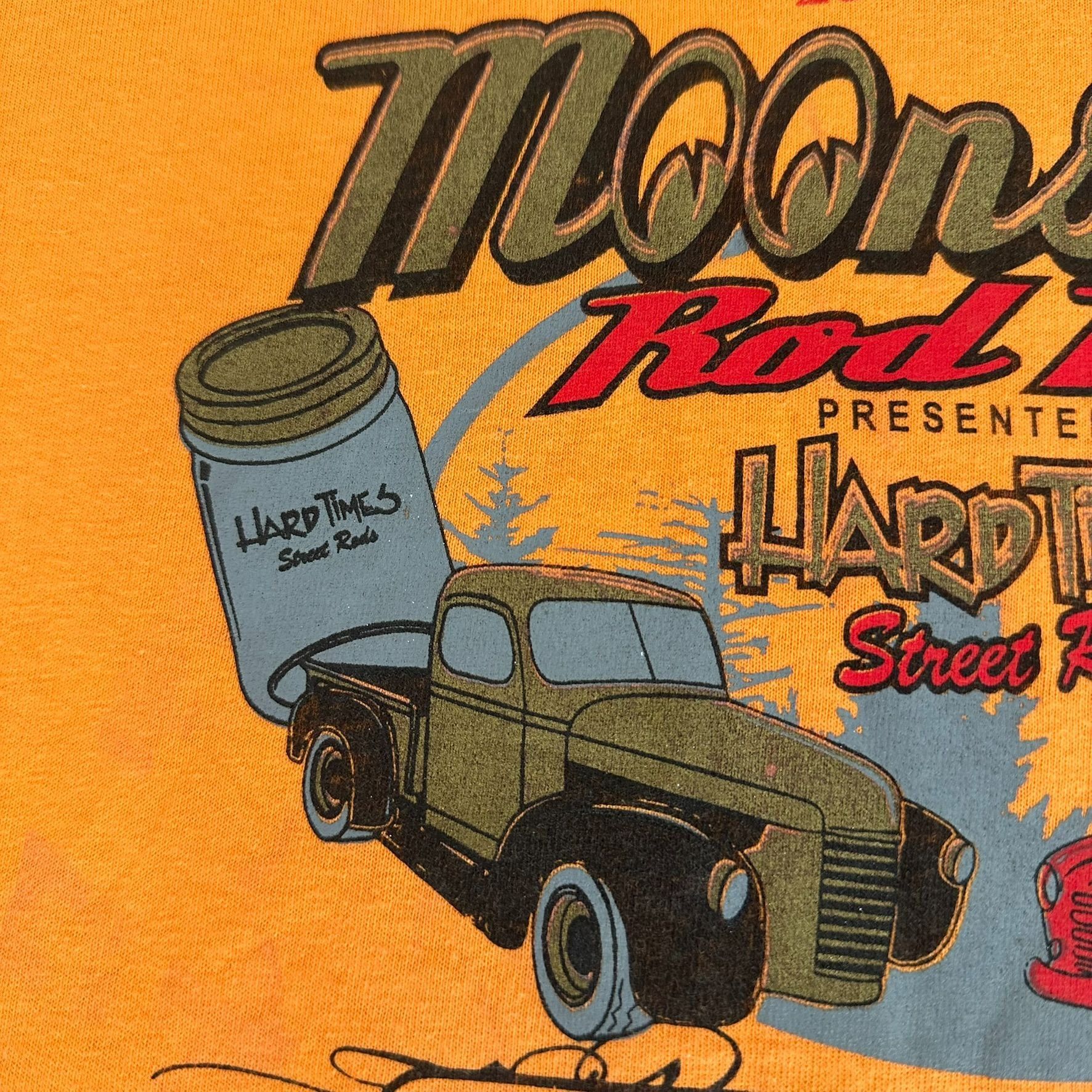 Vintage Vintage Y2K Moonshine Rod Run Car Show T-Shirt Orange L Clas Size US L / EU 52-54 / 3 - 3 Thumbnail