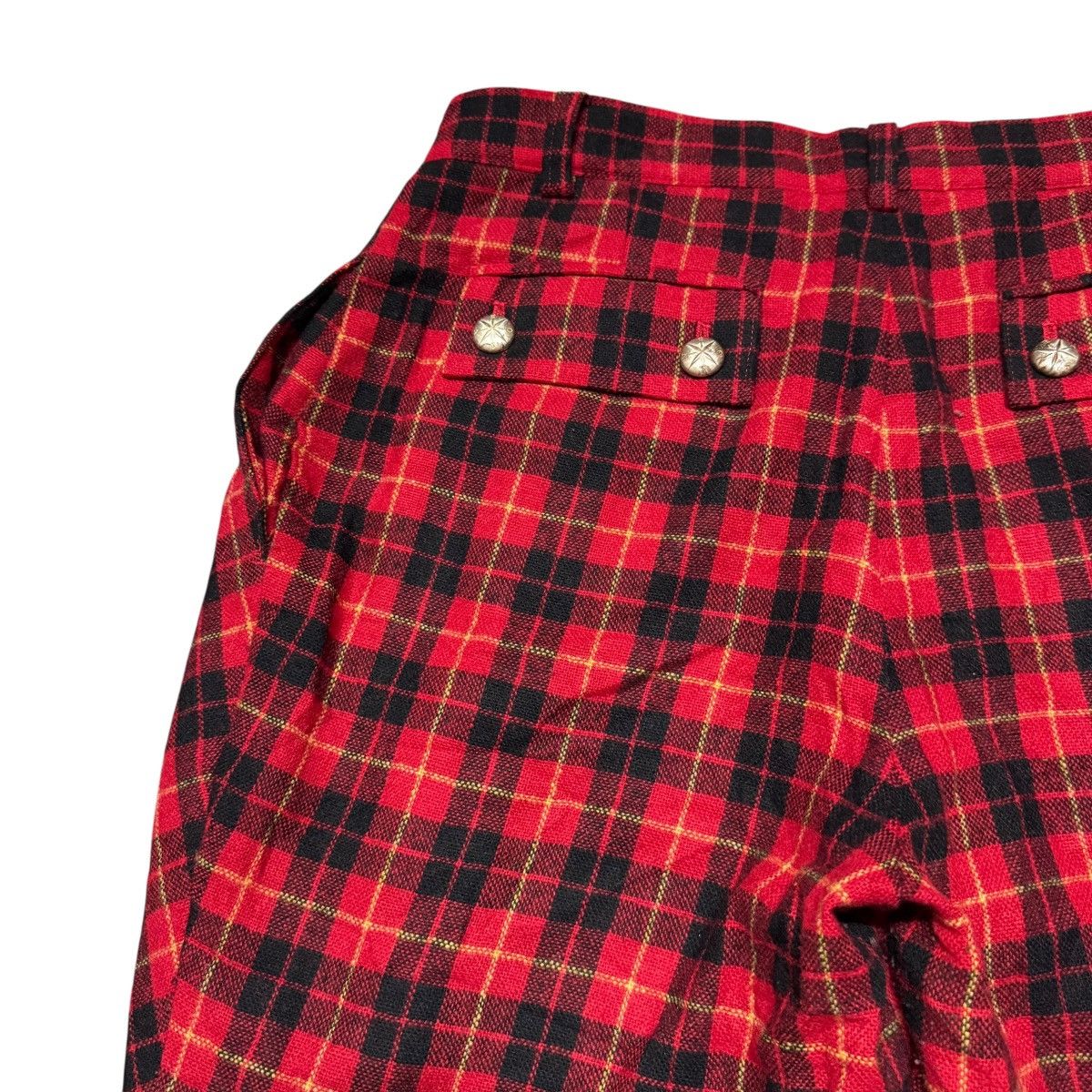 Mari's Rock MALKO MALKA Tartan Plaid Red Punk Trouser Size US 30 / EU 46 - 11 Thumbnail