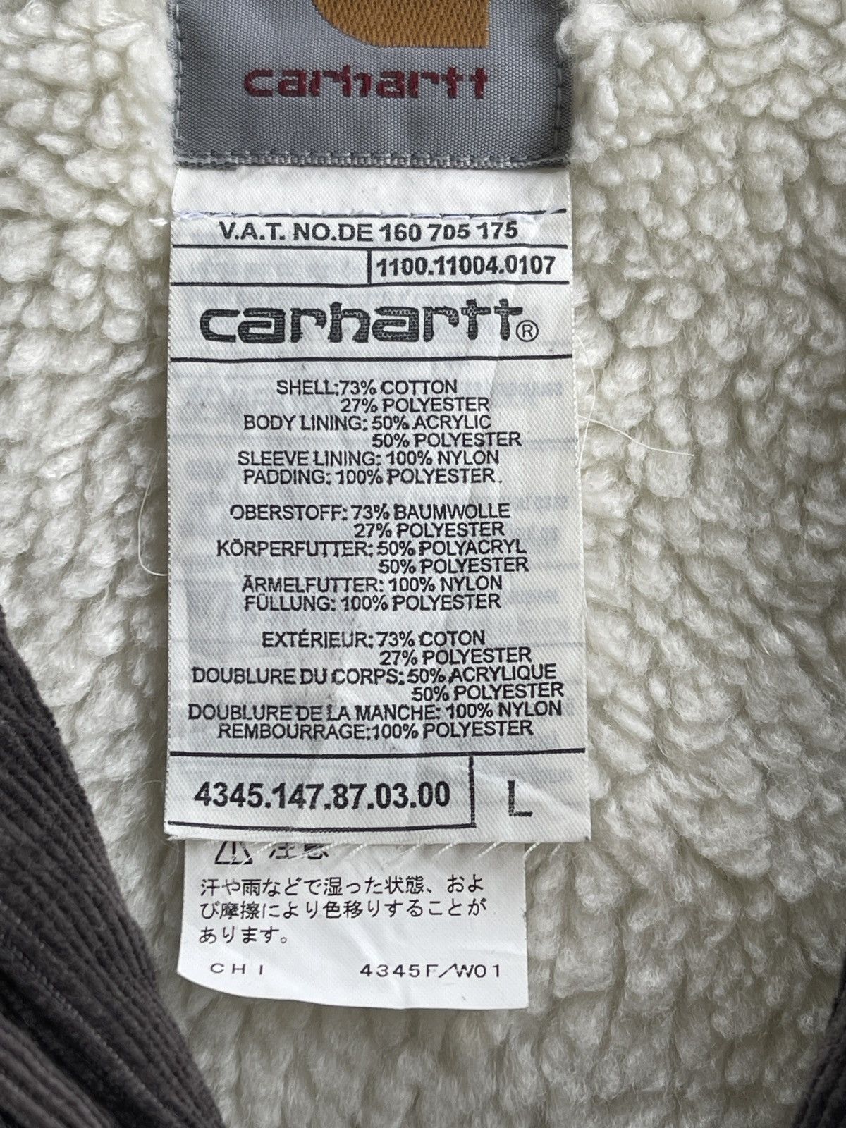Carhartt Carhartt Wip Sherpa Lined Corduroy Blouson Jacket Size US L / EU 52-54 / 3 - 13 Thumbnail