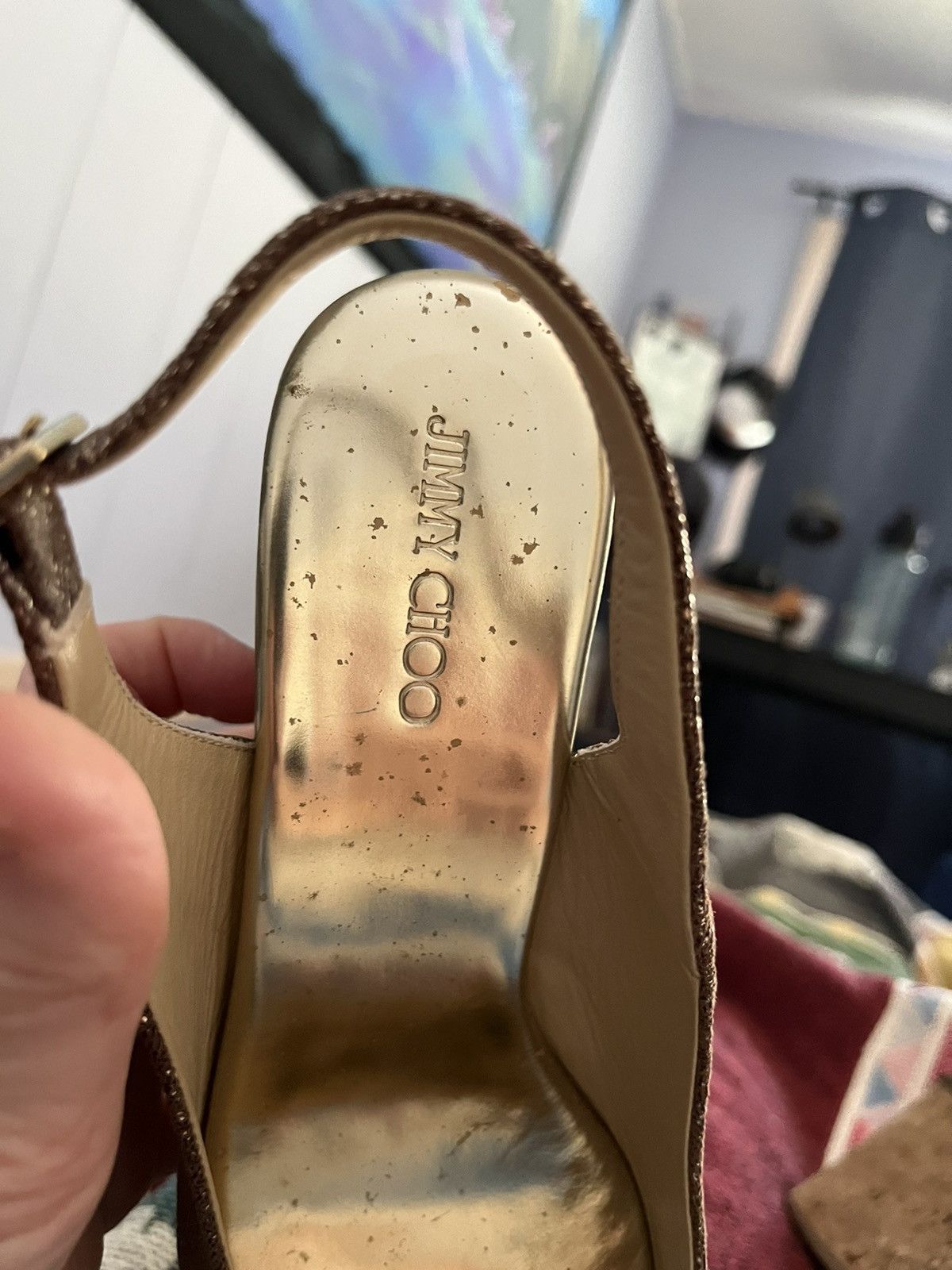 Jimmy Choo Jimmy Choo cork wedge sandals Size US 7.5 / IT 37.5 - 4 Thumbnail