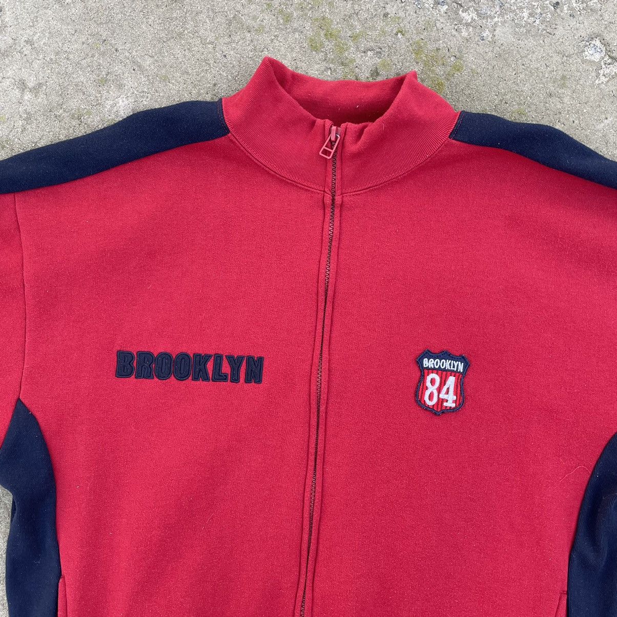 Brooklyn Clothing × Vintage Vintage Sweater Zip Brooklyn Logo Bombers Y2K 90s USA Size US L / EU 52-54 / 3 - 8 Thumbnail