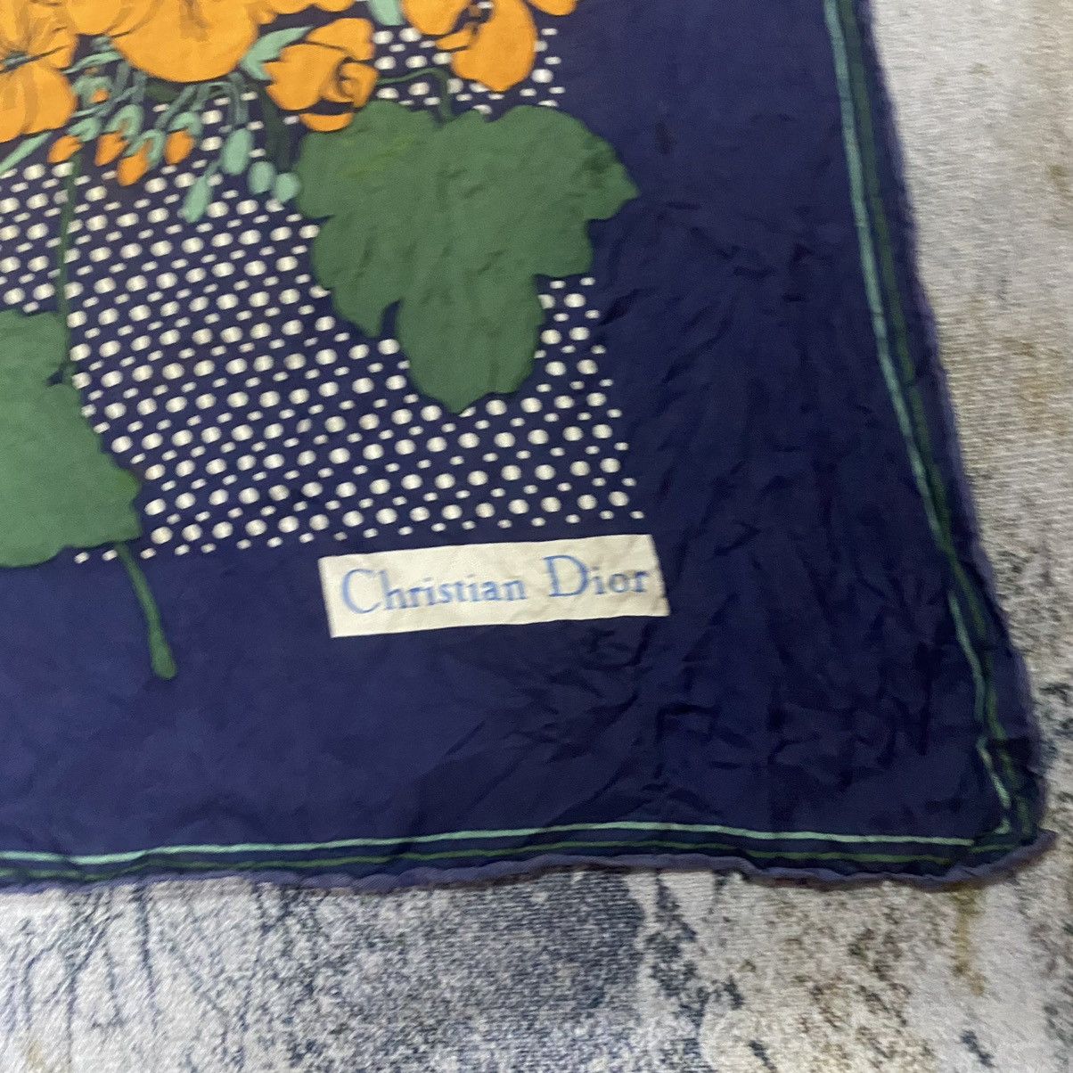 Christian Dior Monsieur × Dior Vintage Christian Dior Floral Motive Bandana Scarf Size ONE SIZE - 4 Thumbnail