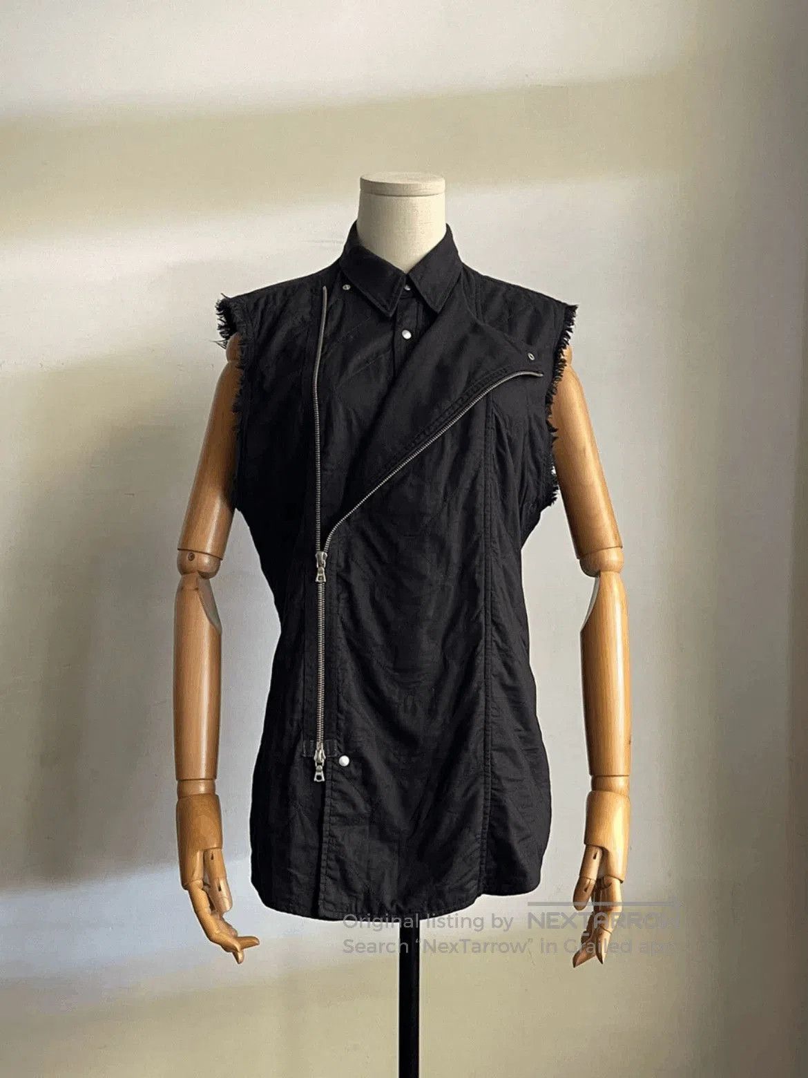 Dries Van Noten Dries Van Noten Distressed Multi Zipeer Vest. Size US S / EU 44-46 / 1 - 3 Thumbnail