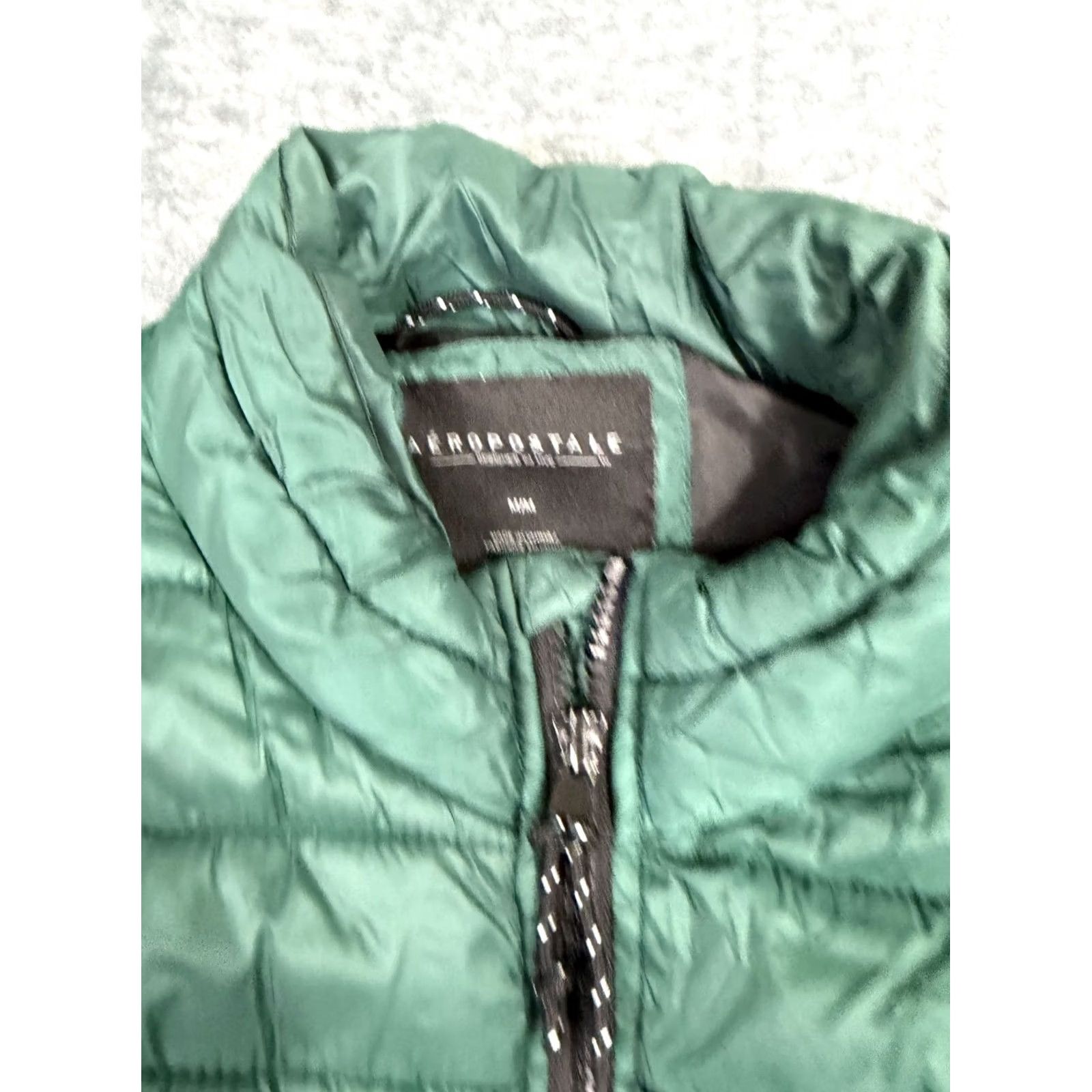 Aeropostale Aeropostale Mens Puffer Vest M Green Warm Quilted Outerwear Size US M / EU 48-50 / 2 - 5 Thumbnail