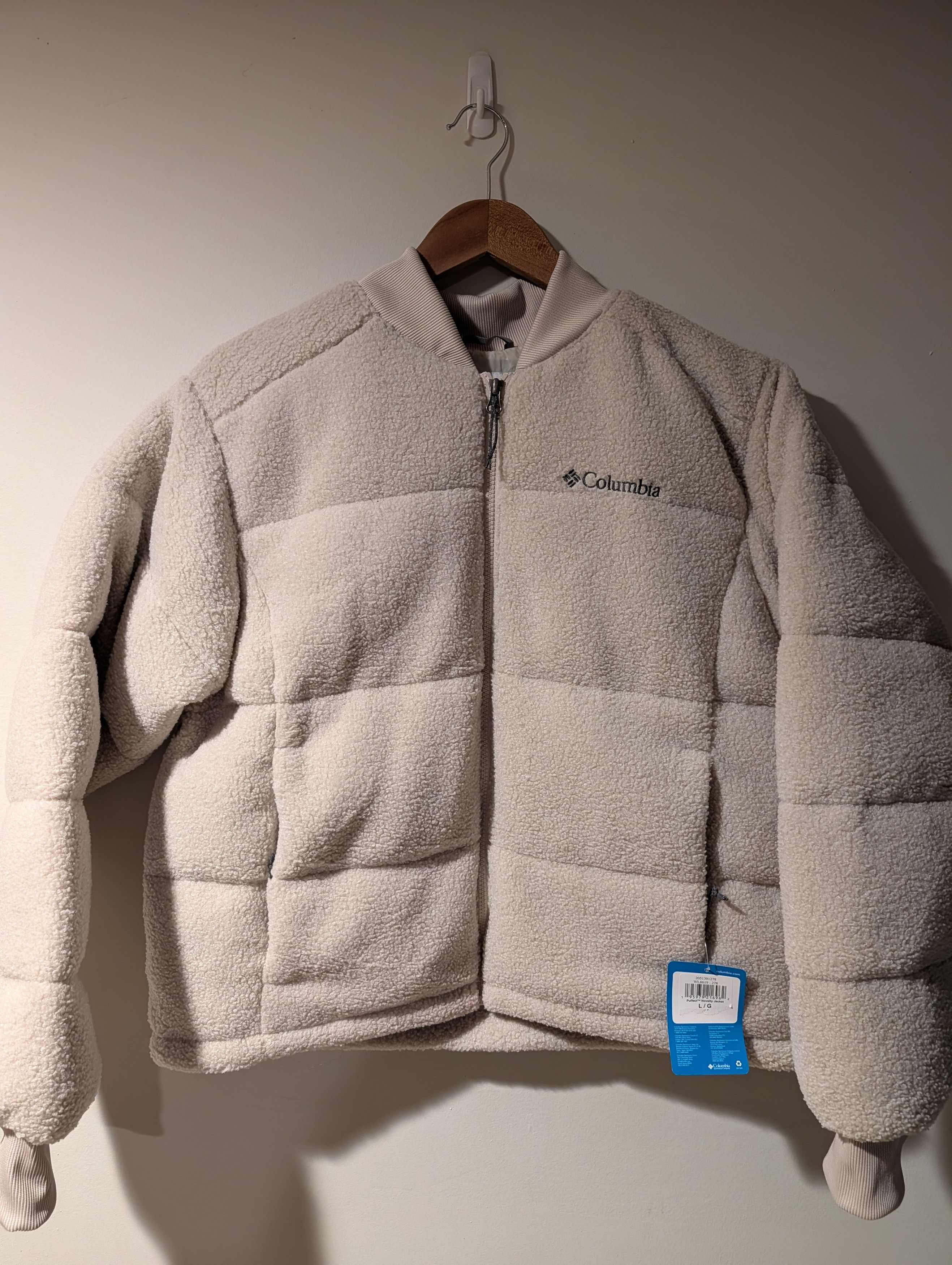 Columbia COLUMBIA Women's Puffect Novelty Jacket dark stone/cream NWT Size US L / EU 52-54 / 3 - 1 Thumbnail