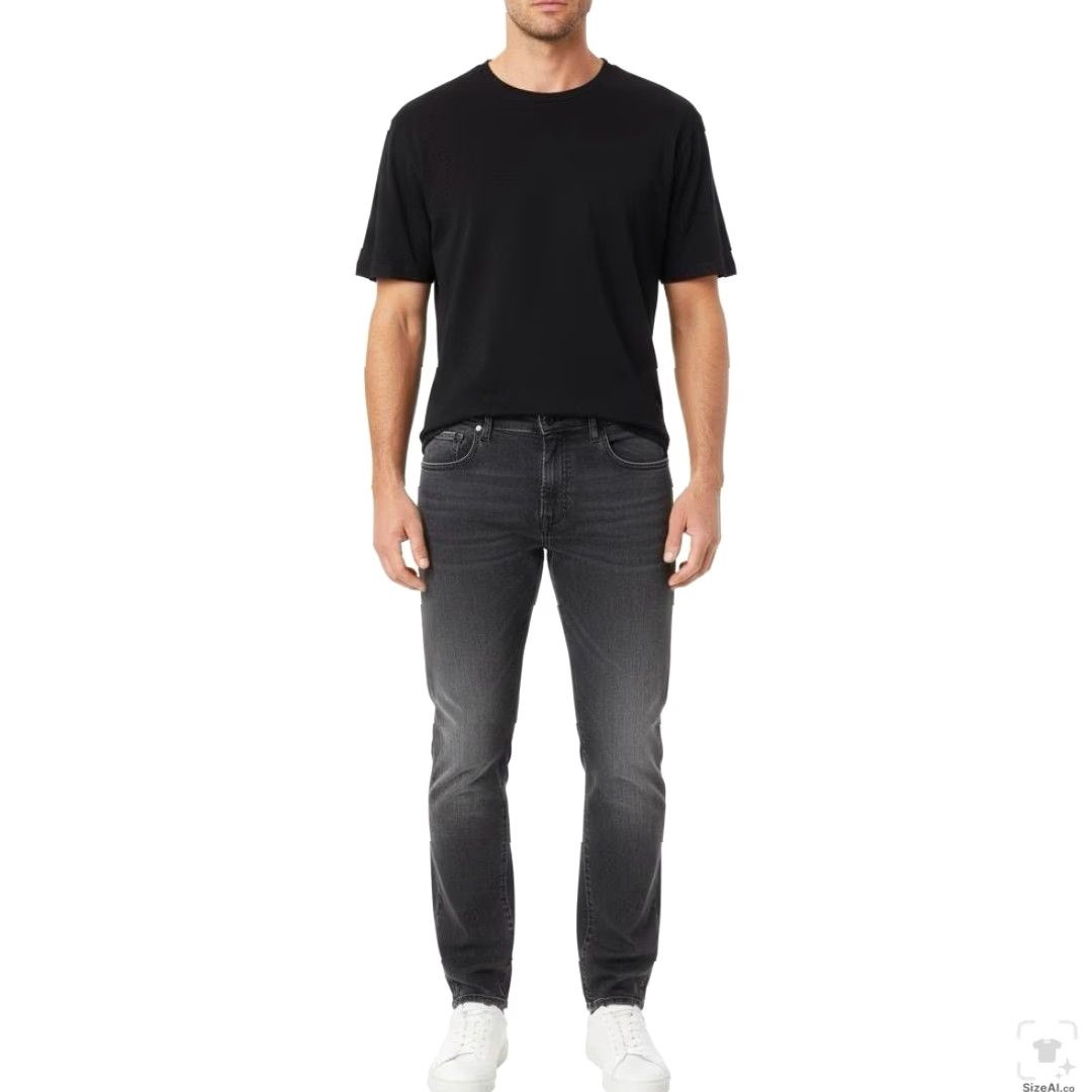 Lucky Brand Lucky Brand 110 Slim Jeans Mens 36x32 Gray Charcoal Wash Zip Fly Slim Skinny Denim Pants Size US 36 / EU 52 - 4 Thumbnail