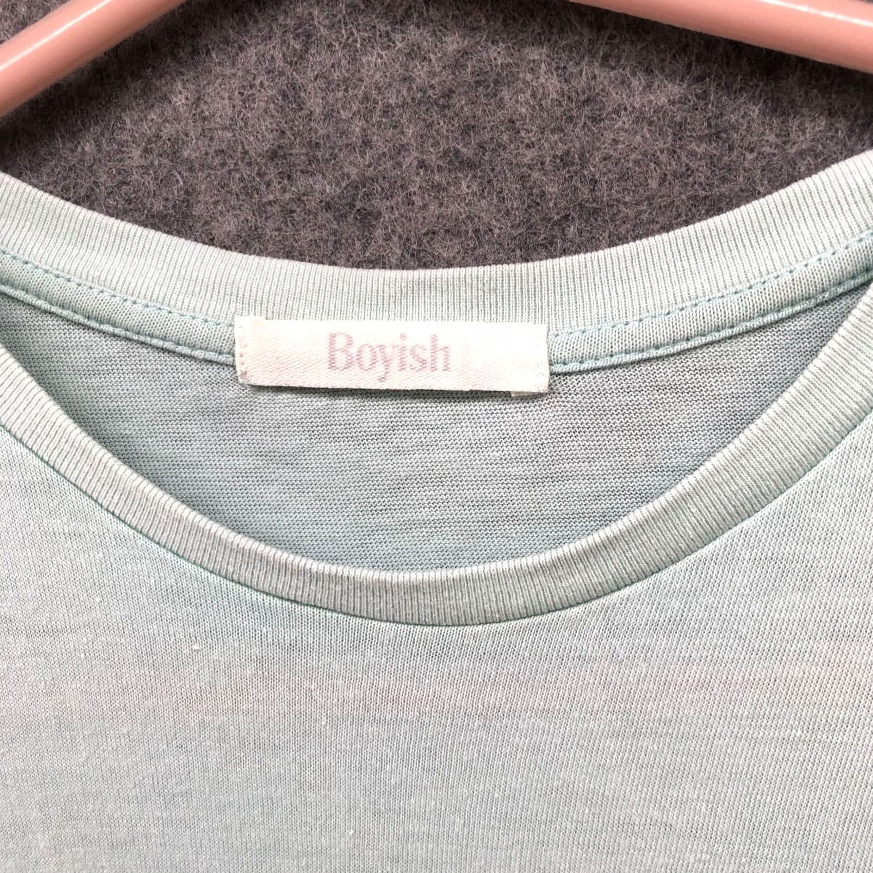 Boyish Boyish By Her T Shirt Womens S Light Blue Short Sleeve Crew Neck Organic Cotton Tencel Casual Shirt Ladies Small Blue 90s? Size S / US 4 / IT 40 - 5 Thumbnail