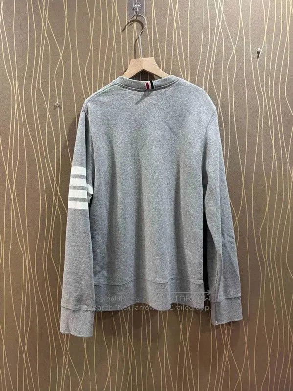 Thom Browne Thom Browne Gray Cotton Men's Sweatshirt . Size US M / EU 48-50 / 2 - 2 Thumbnail
