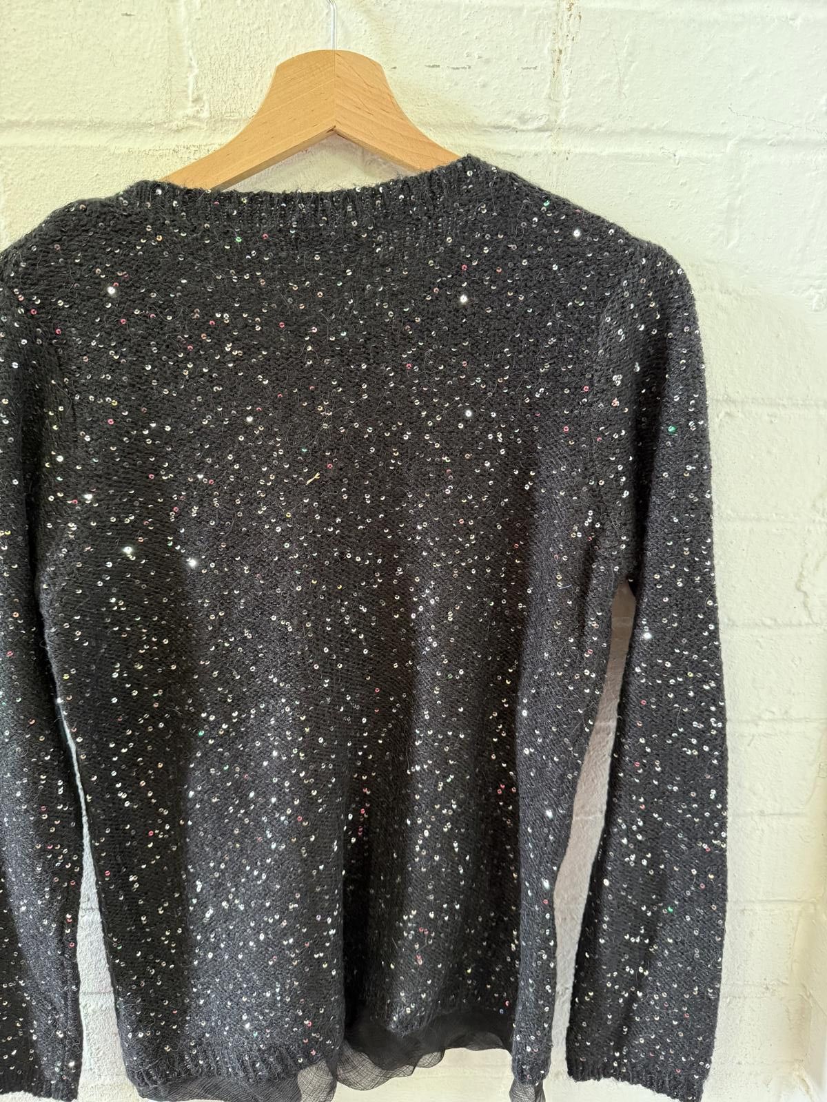 Designer Monsoon Speckled Knit Sweater Size L / US 10 / IT 46 - 1 Thumbnail