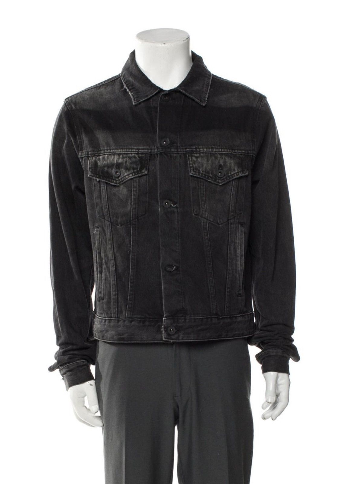 Off-White Off Whote Denim Jacket Impression Size US S / EU 44-46 / 1 - 1 Thumbnail