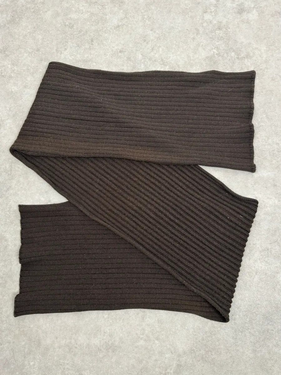 Dolce & Gabbana 1990s Dolce & Gabbana Brown Wool Scarf Size ONE SIZE - 4 Thumbnail