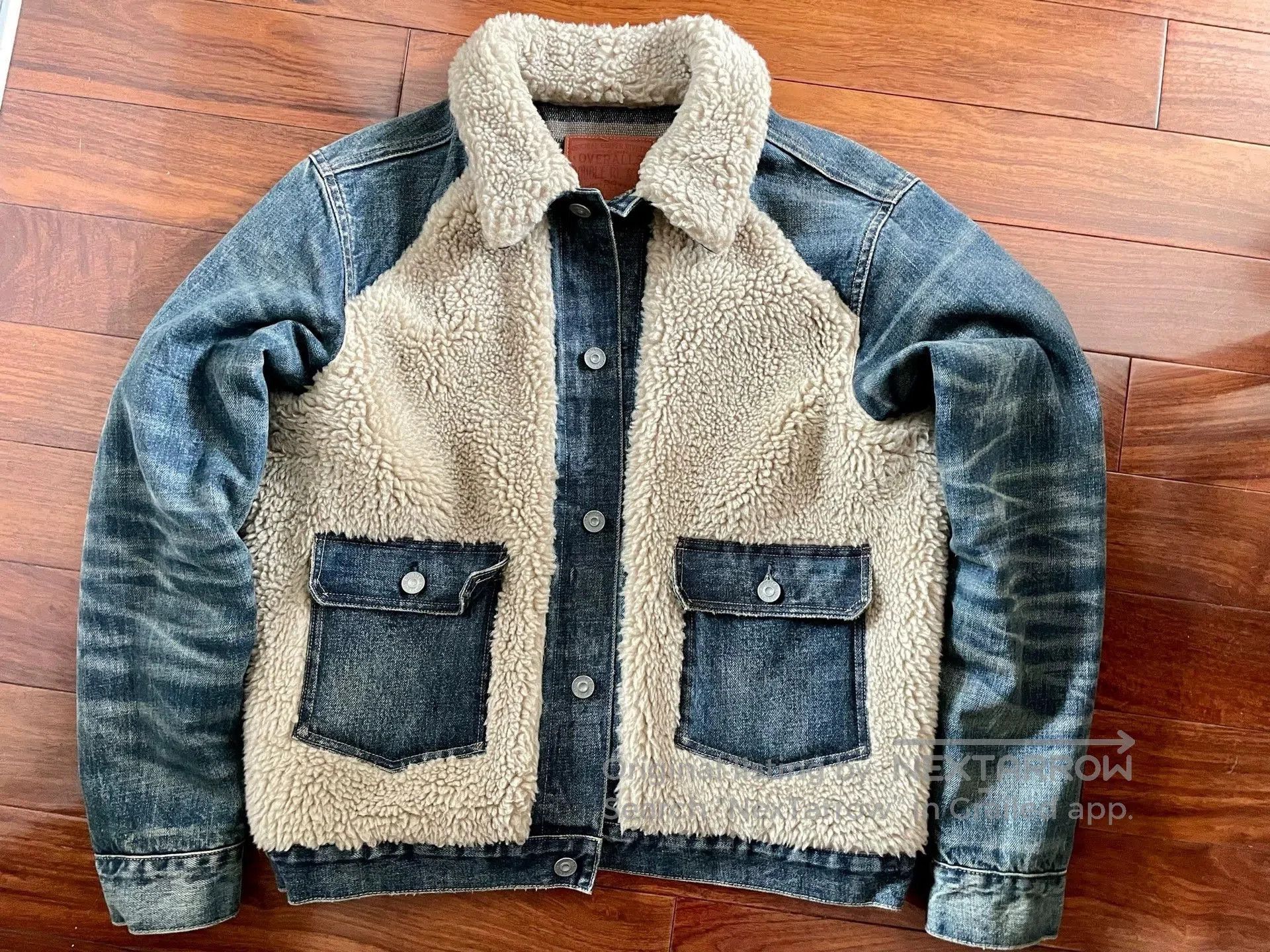 RRL Ralph Lauren RRL Shearling-Lined Denim Jacket. Size US M / EU 48-50 / 2 - 3 Thumbnail