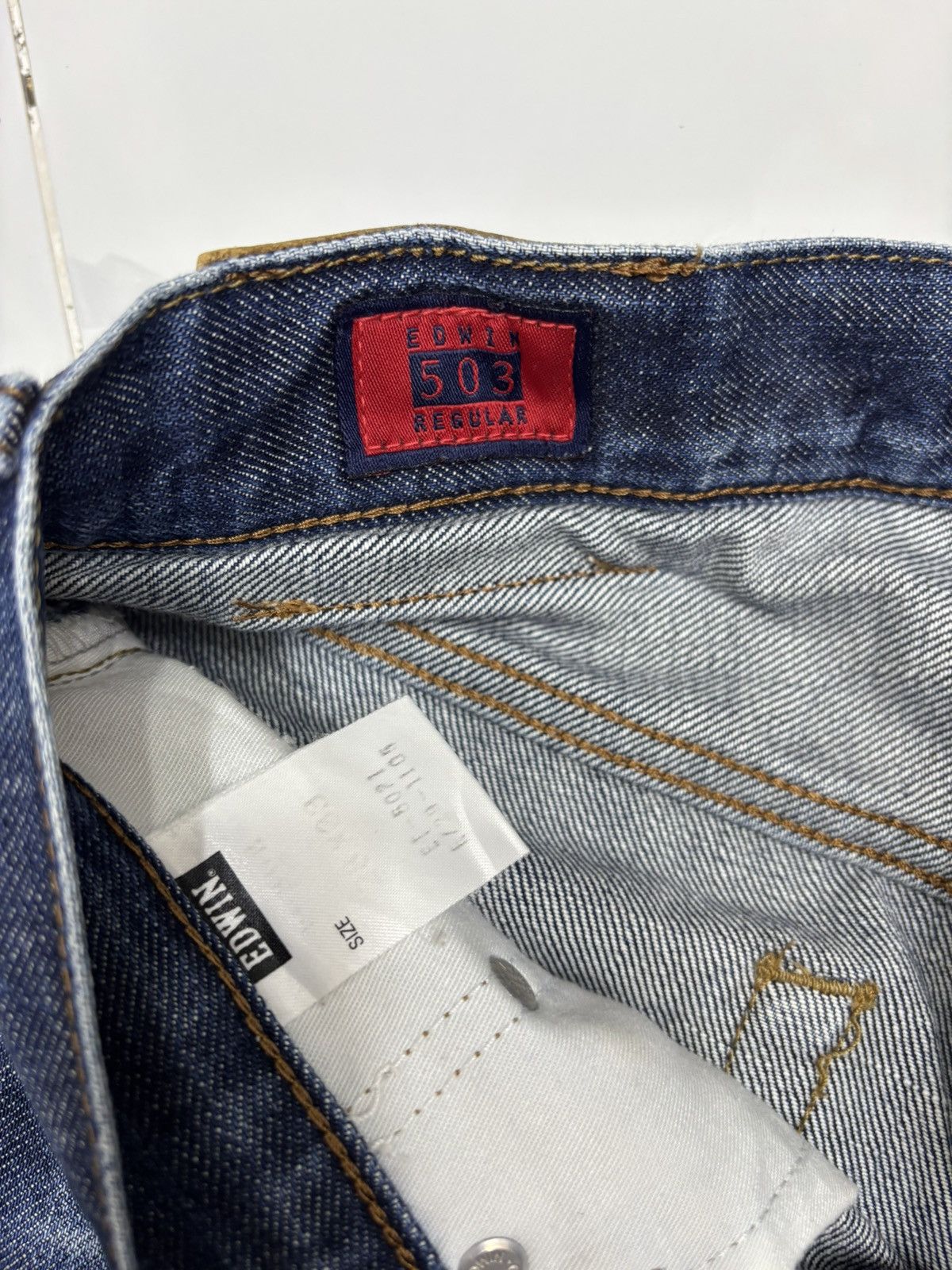 Undercover VINTAGE EDWIN 503zz STRAIGHT CUT DENIM JEANS Size US 27 - 11 Thumbnail