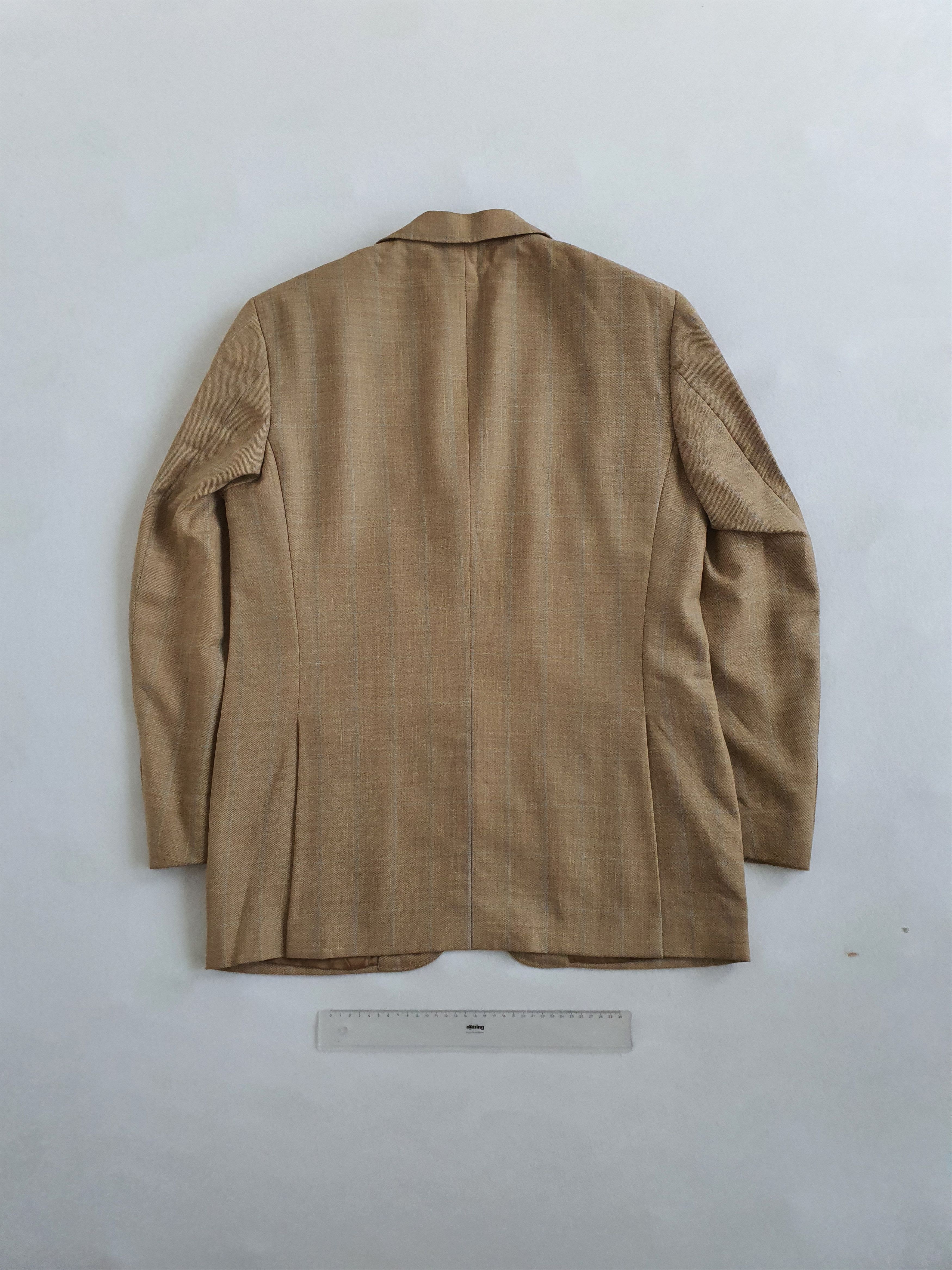 Corneliani CC - Vintage Windowpane Sports Coat Jacket - Wool Silk Linen Size 40R - 2 Thumbnail