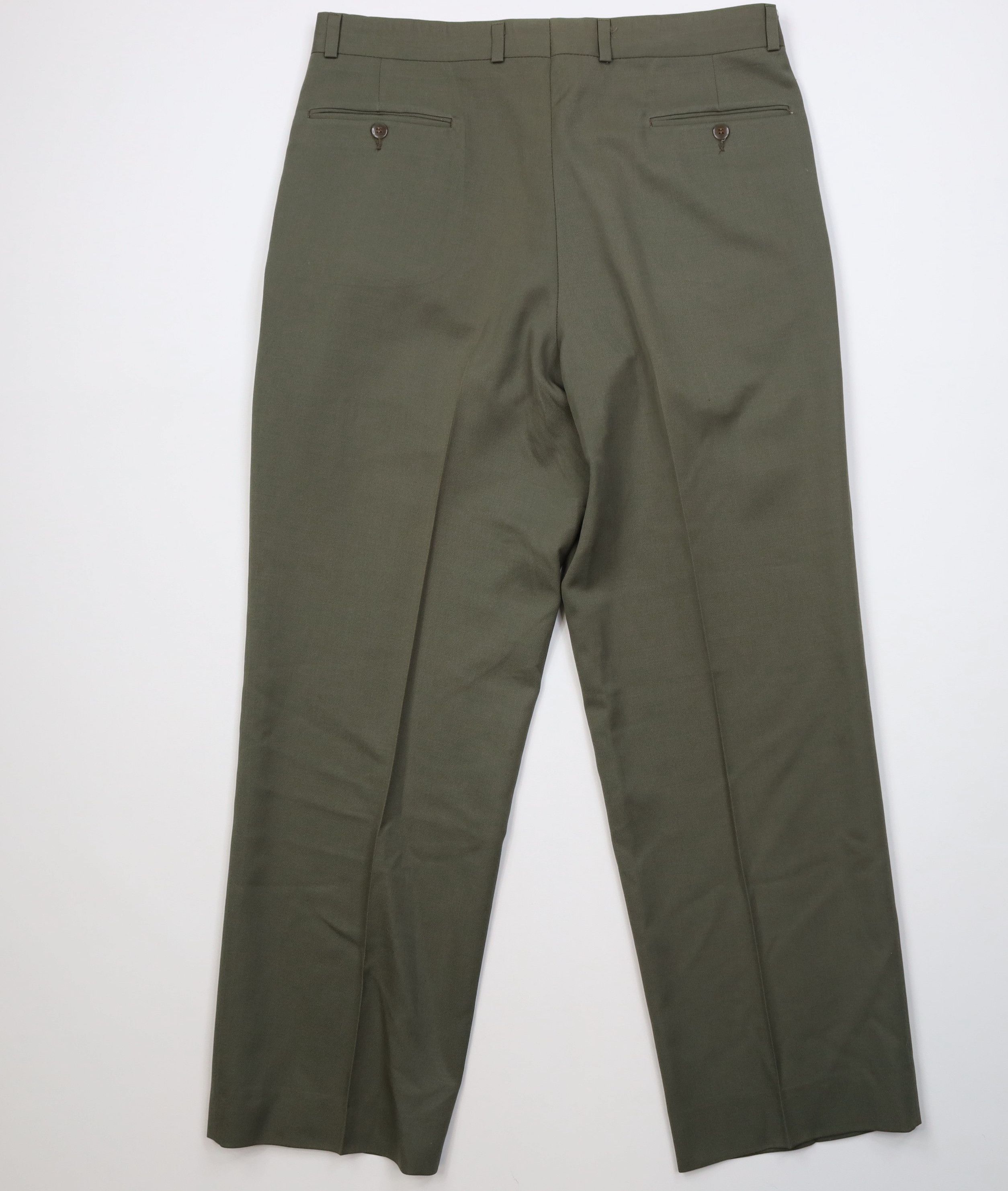Vintage Vintage 90s Streetwear Wool Knit Wide Leg Chino Pants Green Size US 34 / EU 50 - 12 Thumbnail