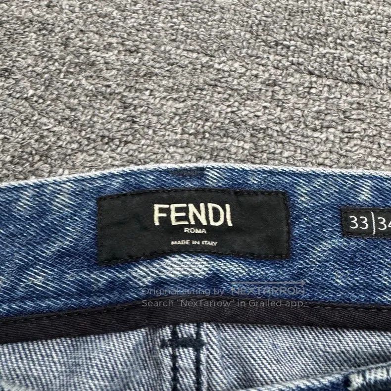 Fendi Fendi Washed Distressed Denim Jeans Size US 33 - 2 Thumbnail