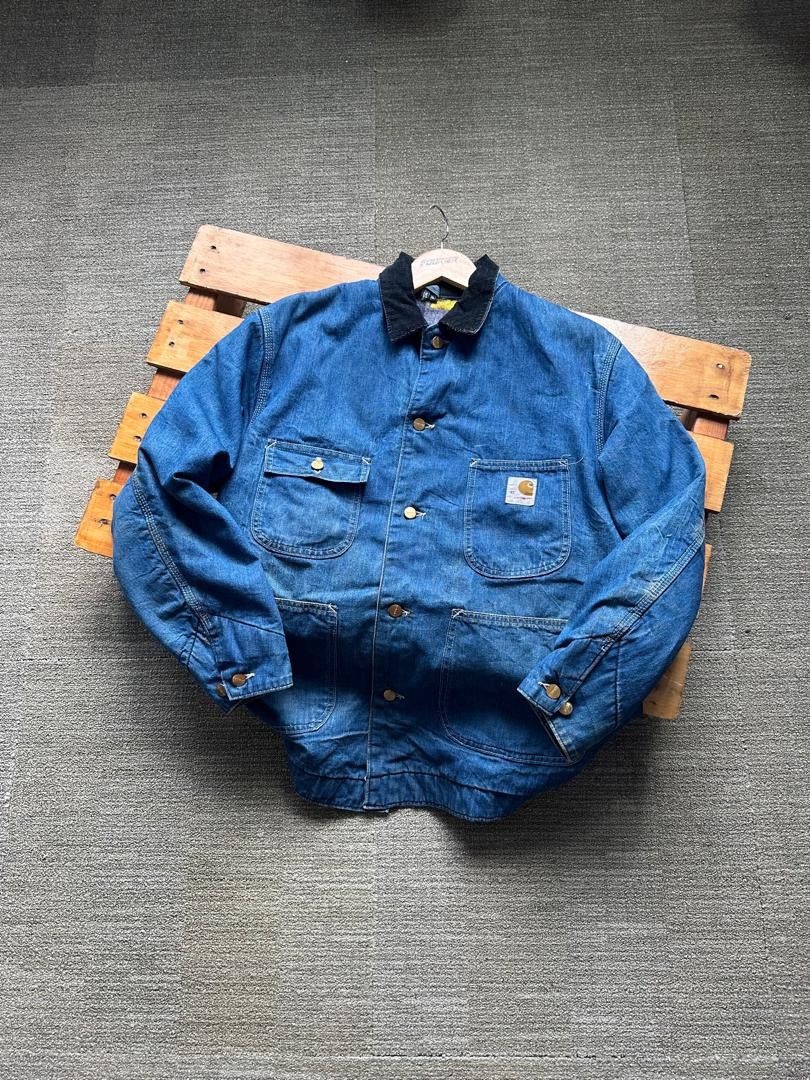 Carhartt VINTAGE CARHARTT DENIM CHORE JACKET Size US L / EU 52-54 / 3 - 1 Thumbnail