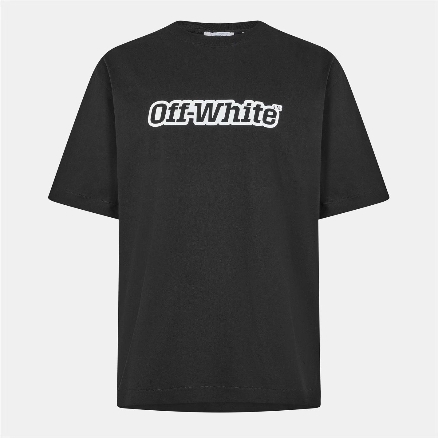 Off-White o1g2r1mq0226 Outline Skate Graphic T-Shirt In Black Size US L / EU 52-54 / 3 - 1 Thumbnail