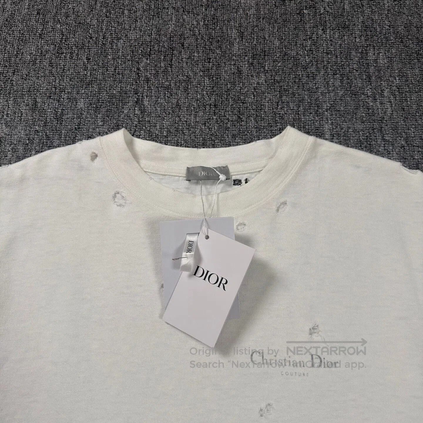 Dior Dior White Distressed Slogan T-Shirt. Size US M / EU 48-50 / 2 - 3 Thumbnail