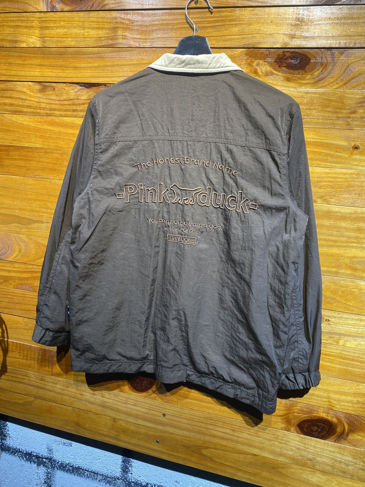 Japanese Brand Vintage Pink Duck Club Brown Windbreaker Jacket Outdoor Size US S / EU 44-46 / 1 - 8 Thumbnail