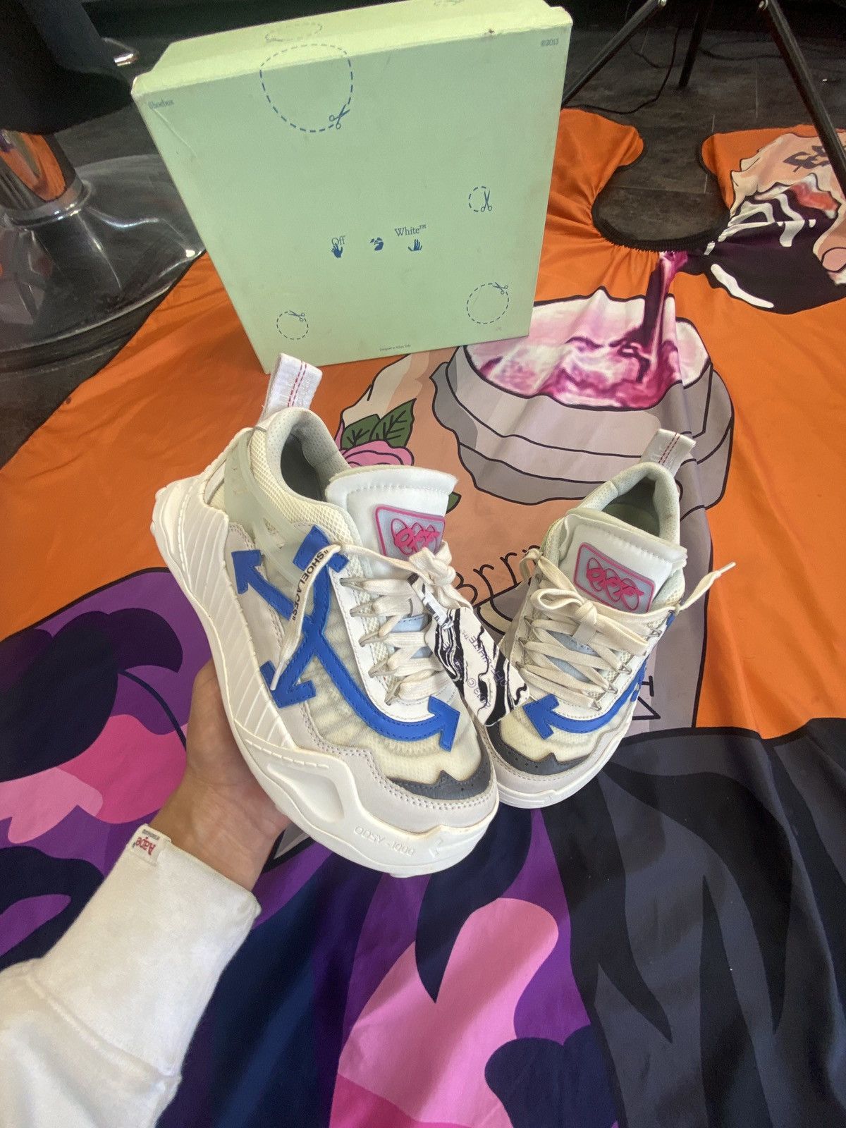 Off-White Off white oddesy pink blue Size US 9 / IT 39 - 1 Thumbnail