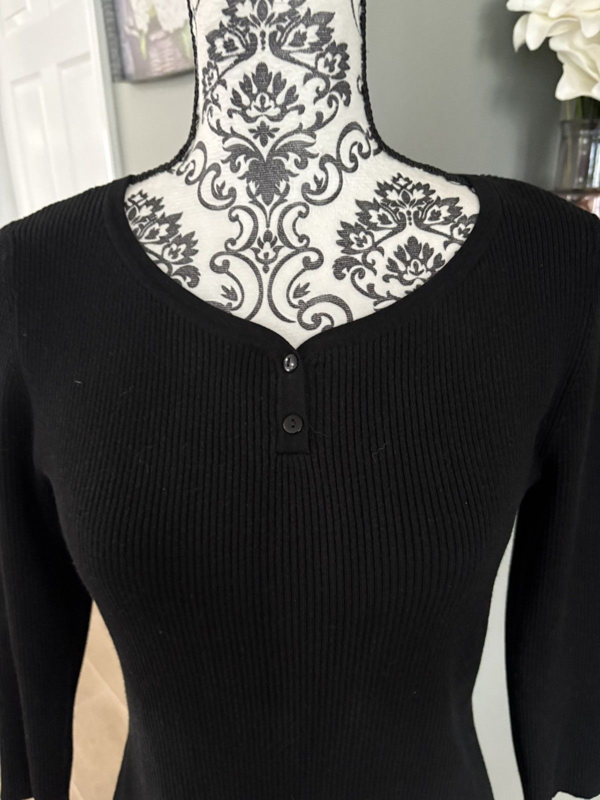 Other Petite Size medium black 3/4 sleeve sweater Size M / US 6-8 / IT 42-44 - 2 Thumbnail