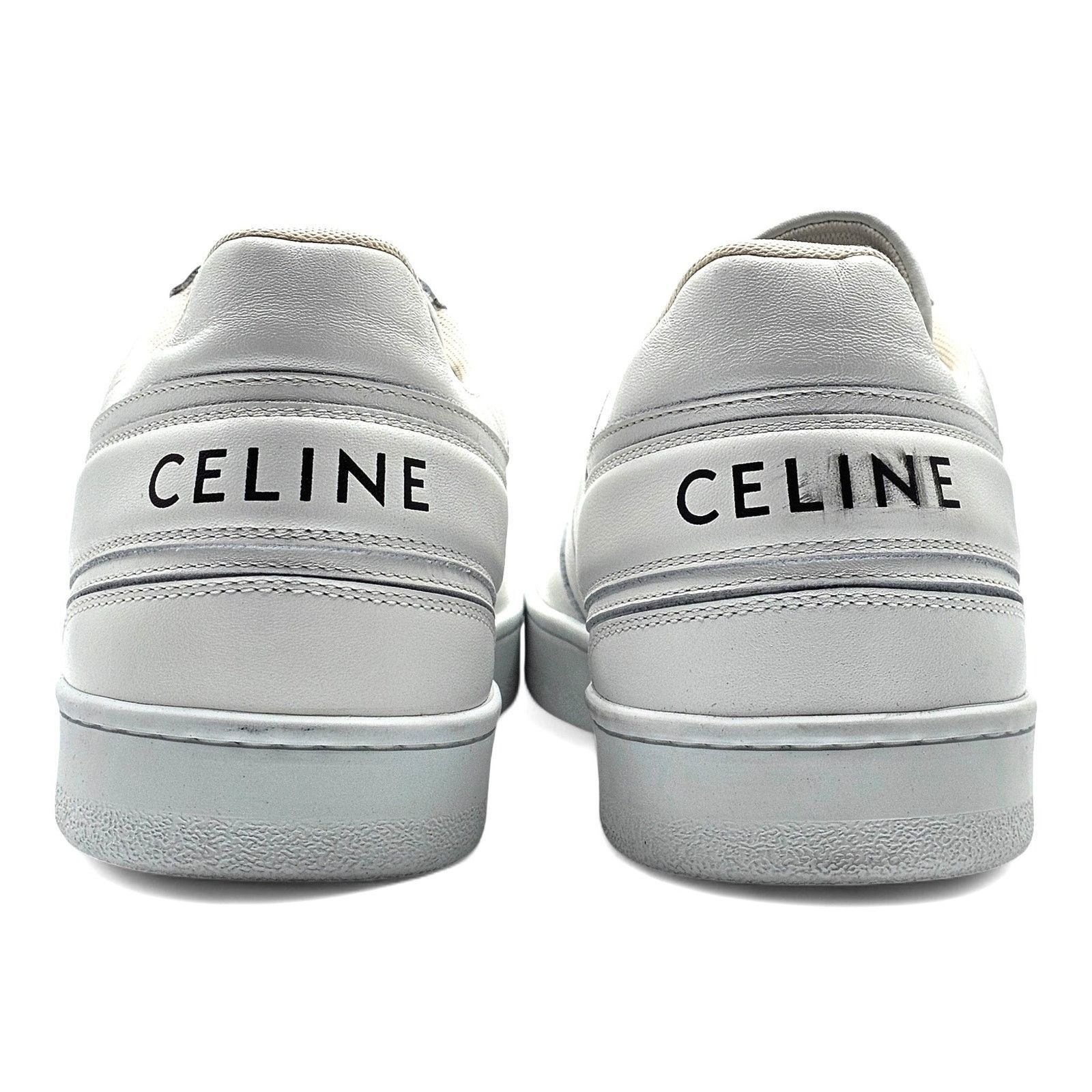 Celine Trainer Low Top Leather Sneakers in White size 44 $850 Size US 11 / EU 44 - 4 Thumbnail