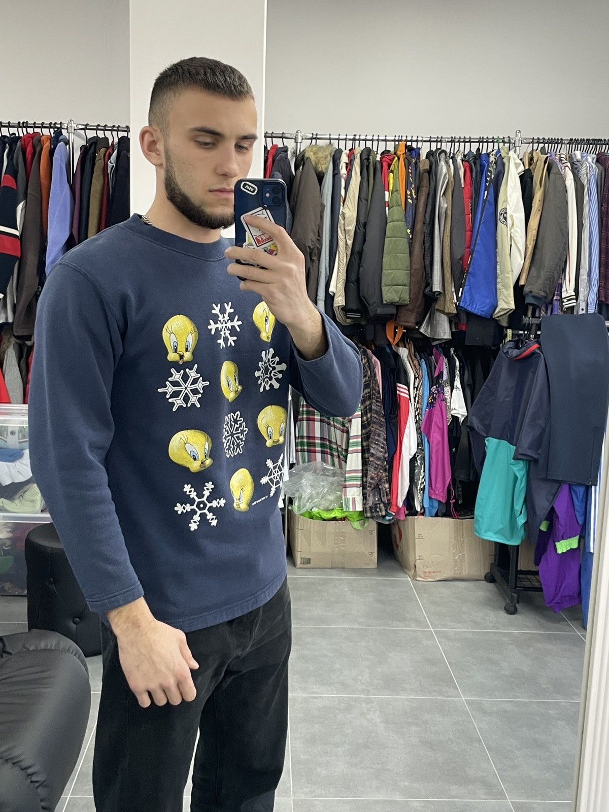 Cartoon Network × Vintage × Warner Bros Vintage Looney Tunes Warner Bros. 1998 Sweatshirt Size S Size US S / EU 44-46 / 1 - 2 Thumbnail