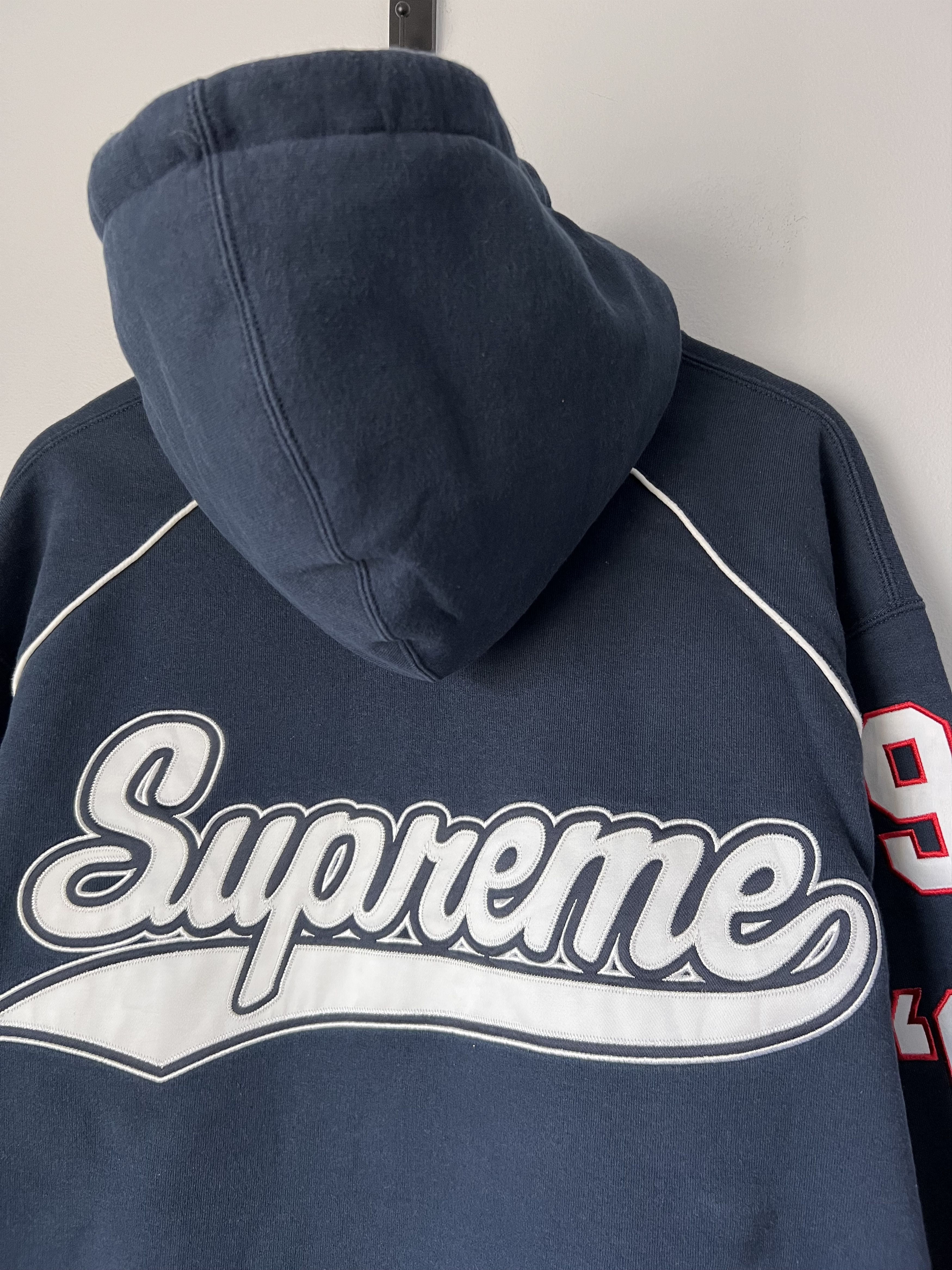 Supreme Supreme Playoffs Zip Up Hooded Sweatshirt in Navy Size US L / EU 52-54 / 3 - 7 Thumbnail