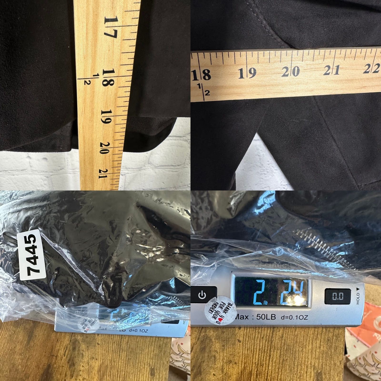 Quince Quince Women Suede Biker Jacket Charcoal Black Goat Leather Moto Coat L Size L / US 10 / IT 46 - 8 Thumbnail