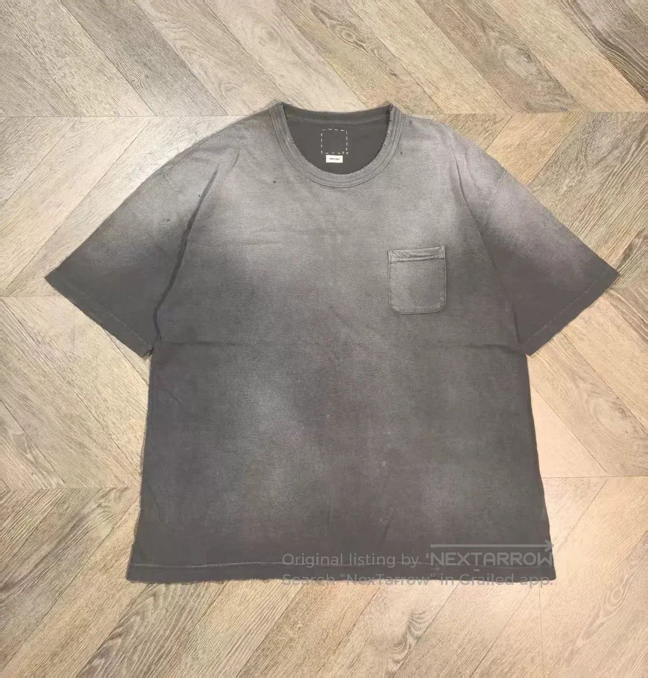 Visvim visvim jumbo tee in washed charcoal gray. Size US XXL / EU 58 / 5 - 1 Thumbnail