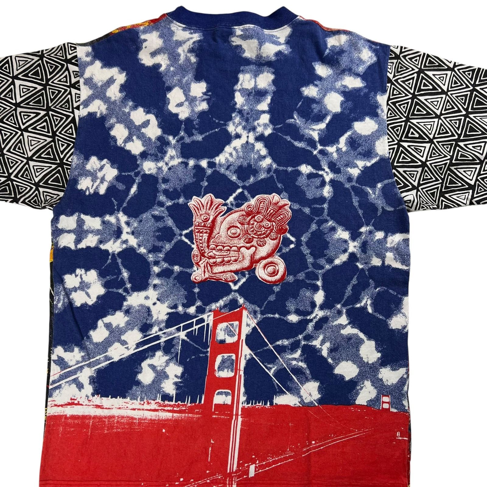 Band Tees × Grateful Dead × Vintage Vintage 90s Jerry Garcia Heaven Smiles Michael Rios AOP tee Size US XL / EU 56 / 4 - 8 Thumbnail