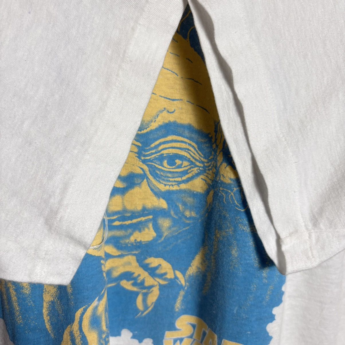 Vintage Vintage 80s Yoda Star Wars Sci-Fi Movie T-Shirt Size US L / EU 52-54 / 3 - 2 Thumbnail