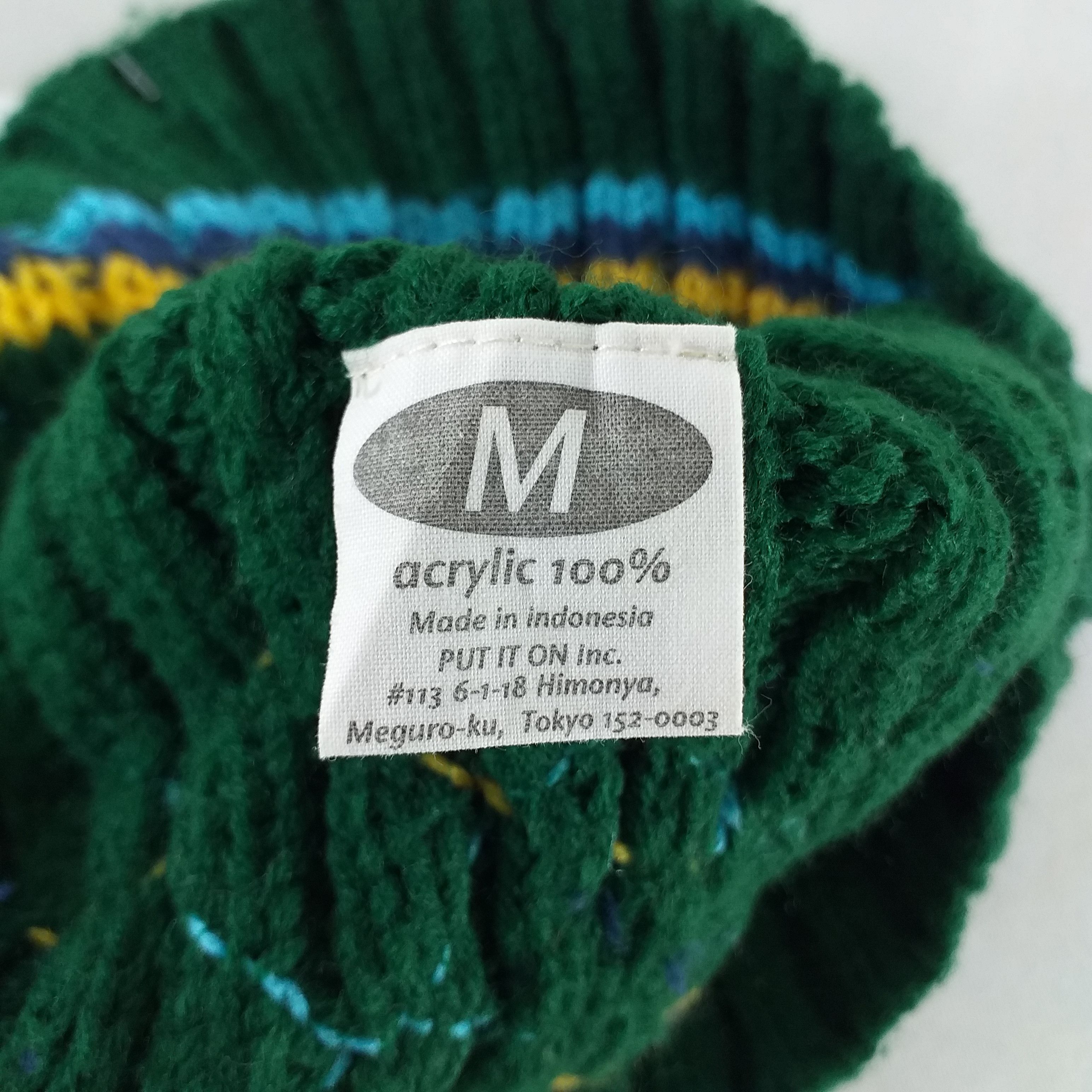 Japanese Brand Stripes Line Snow Cap Hat Beanie -BN407 Size ONE SIZE - 5 Thumbnail