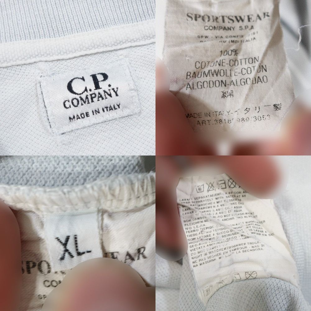 C.P. Company Garment Dyed Long Sleeve Polo Shirt 2003 Vintage Size US XL / EU 56 / 4 - 9 Thumbnail
