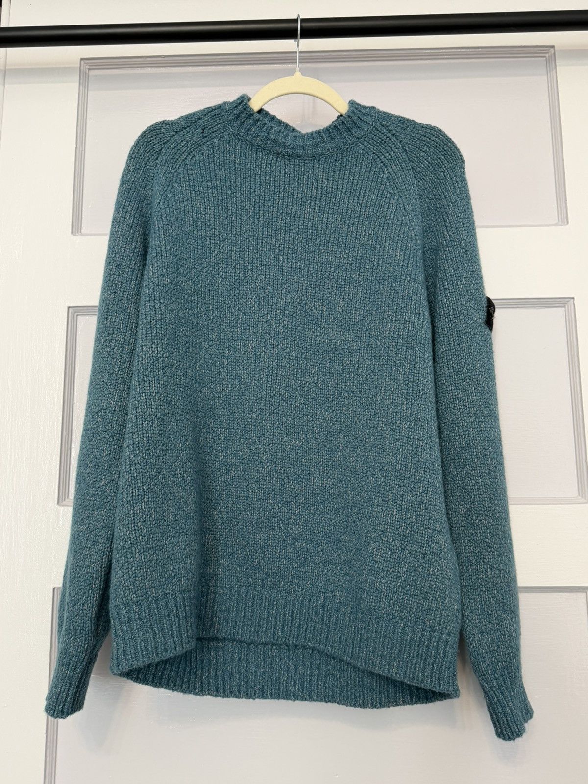 Stone Island Fancy yarn mouline wool sweater with raglan sleeves Size US M / EU 48-50 / 2 - 1 Thumbnail