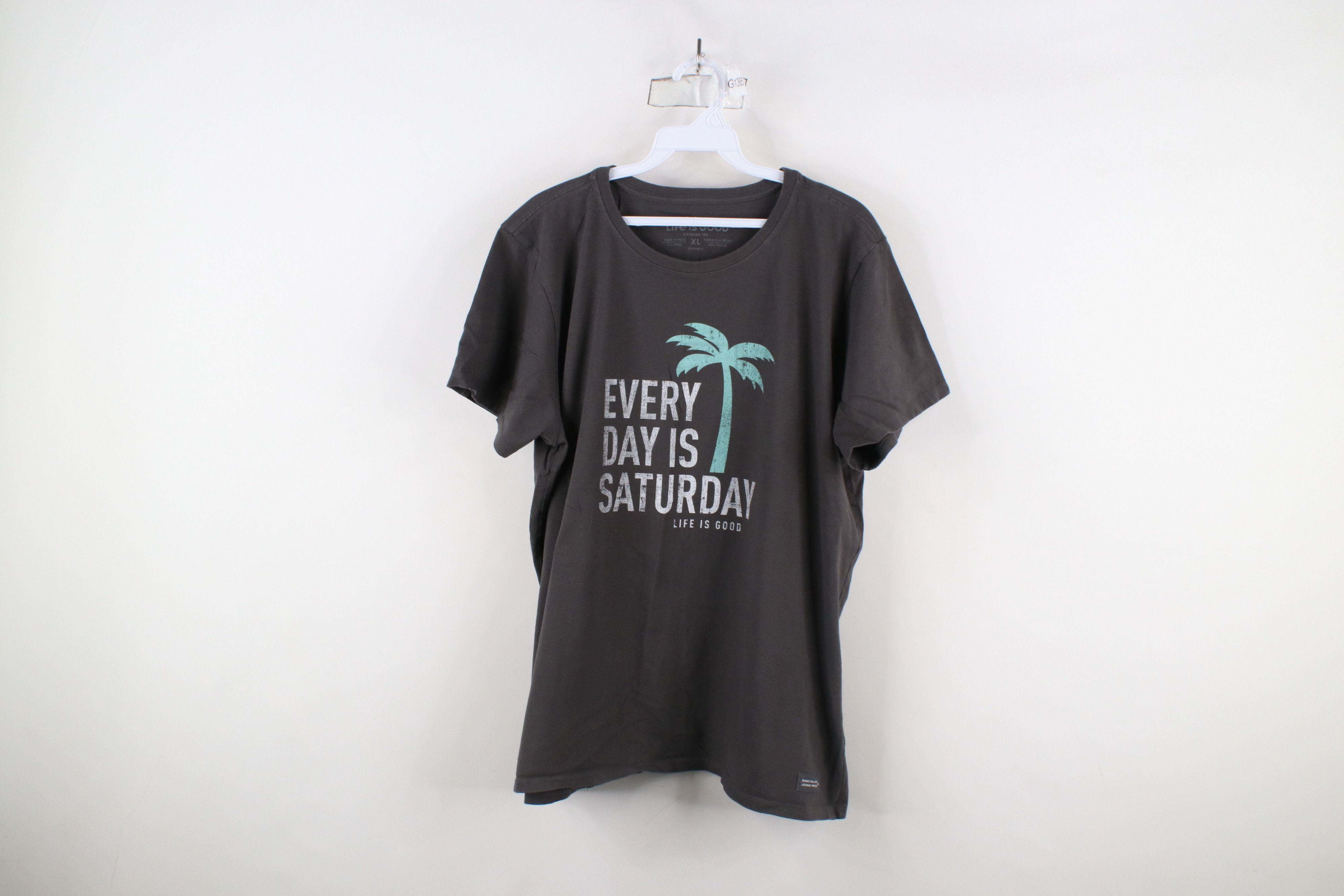 Life is Good × Vintage Life Is Good Crusher Every Day Is Saturday Palm Tree T-Shirt Size XL / US 12-14 / IT 48-50 - 1 Thumbnail