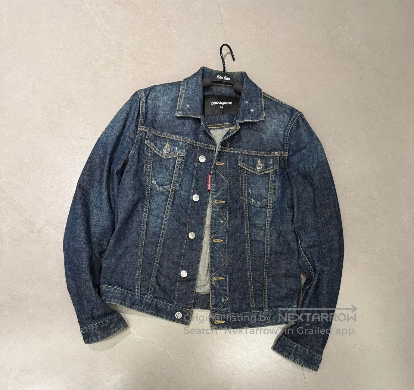 Dsquared2 DSquared2 Men's Blue Denim Jacket. Size US M / EU 48-50 / 2 - 1 Thumbnail