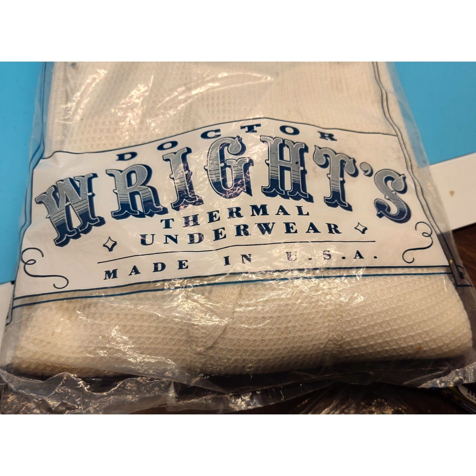 Vintage VINTAGE Doctor Wright's Thermal Long Johns Mens Pants L White/offwhite Thermal Preshrunk 80s NOS USA Mens Size US 33 - 5 Thumbnail