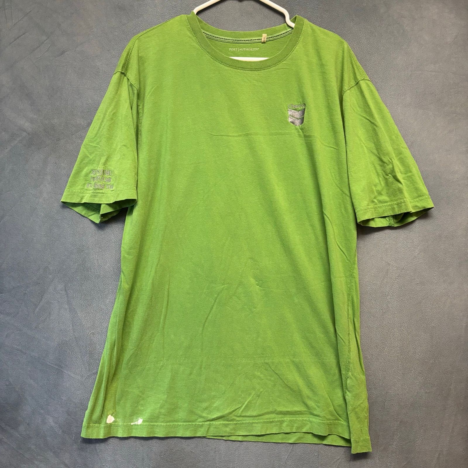 Port Authority Port Authority Chevron Green Tee Shirt Embroidered Logo XL Size US XL / EU 56 / 4 - 1 Thumbnail