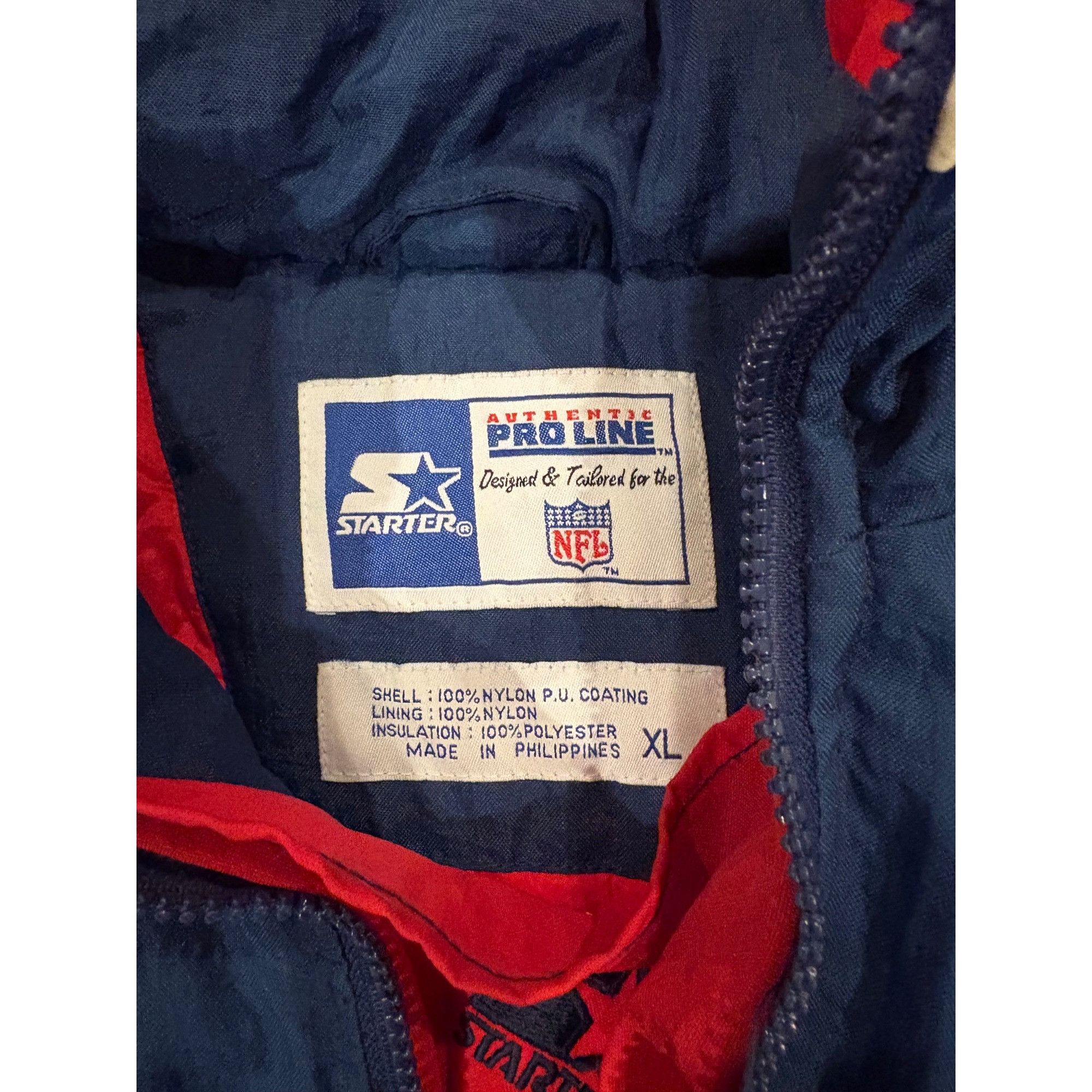 Starter Vintage 90s Starter New England Patriots NFL Pro Line Anorak Size US XL / EU 56 / 4 - 7 Thumbnail