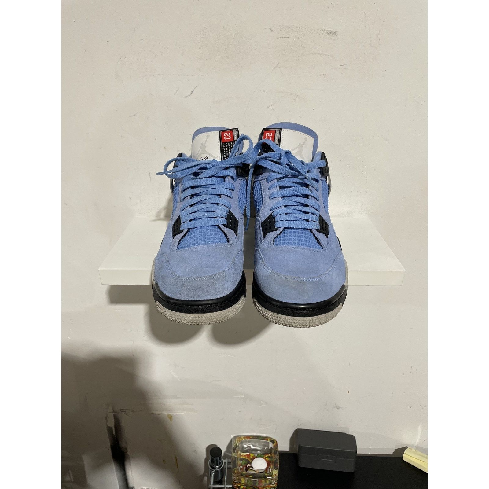 Jordan Brand JORDAN 4 RETRO UNIVERSITY BLUE SIZE 12 PREOWNED Size US 12 / EU 45 - 3 Thumbnail