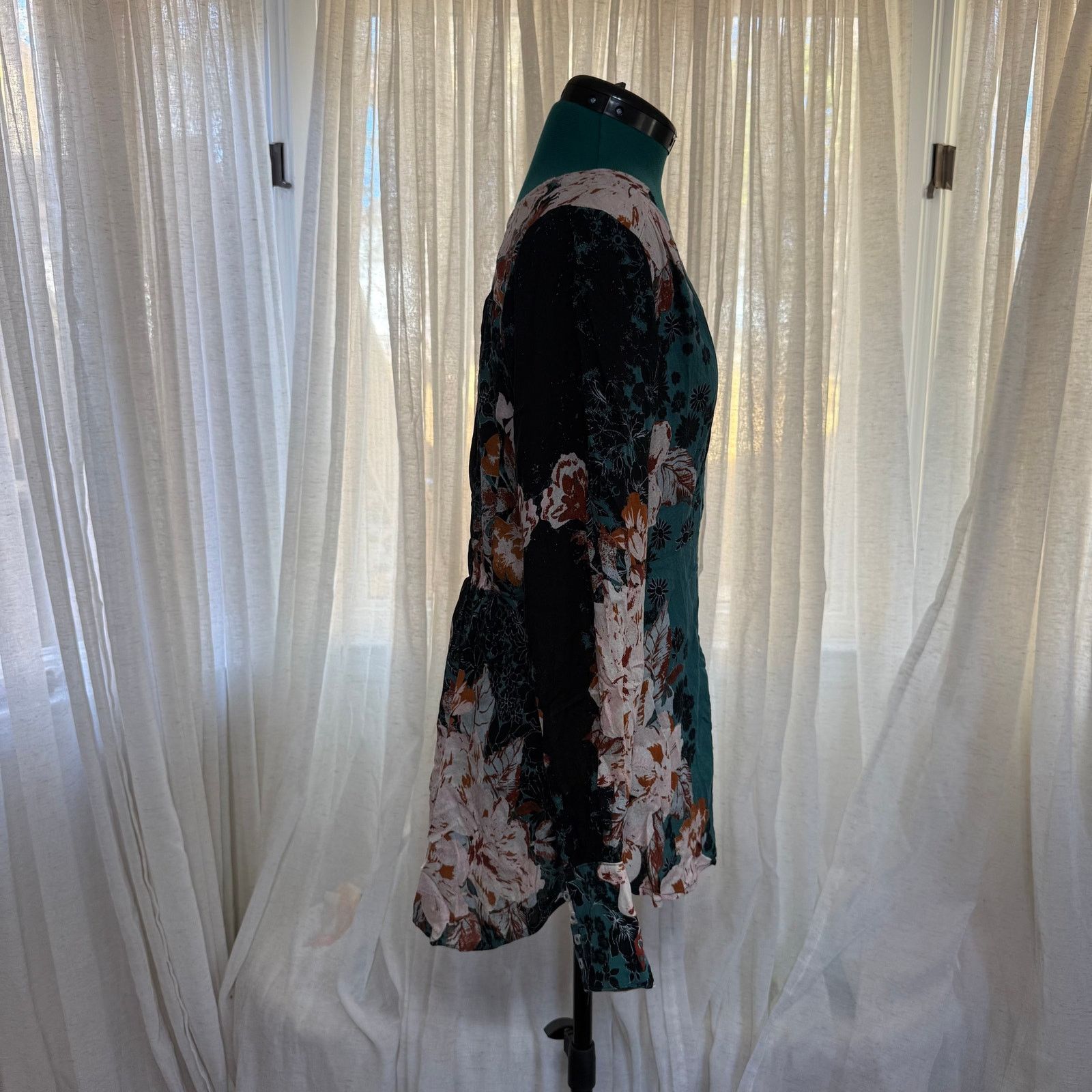 Free People Free People Floral Long Sleeve Blouse | Sz M Size M / US 6-8 / IT 42-44 - 3 Thumbnail